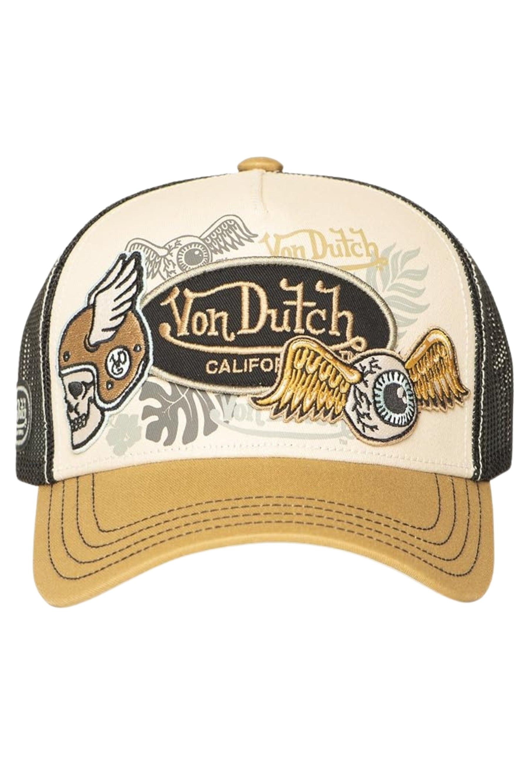 GORRA VON DUTCH BEIGE PATCHES 15 TRUCKER CAP
