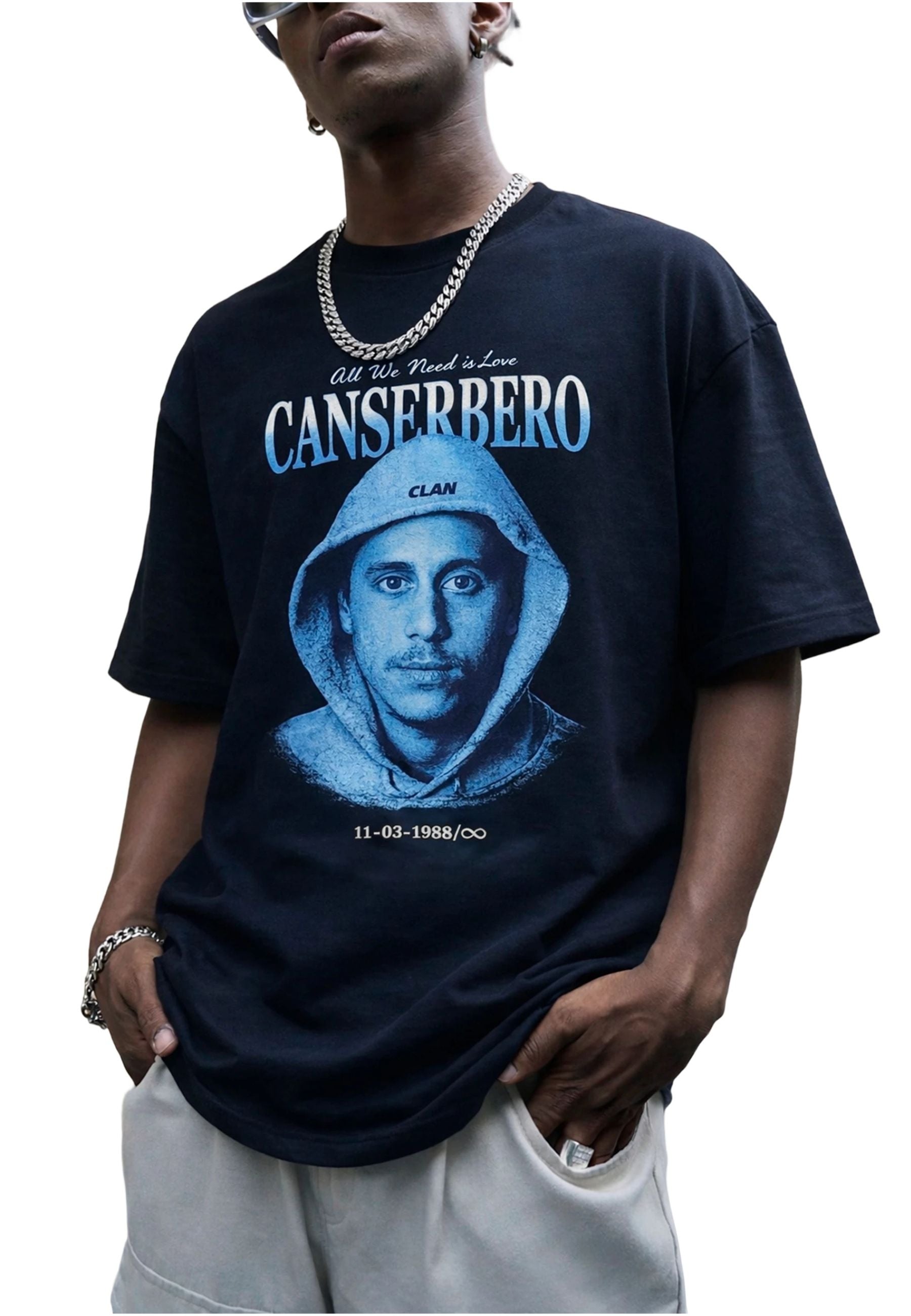 CAMISETA CLAN NEGRA CANSERBERO TEE