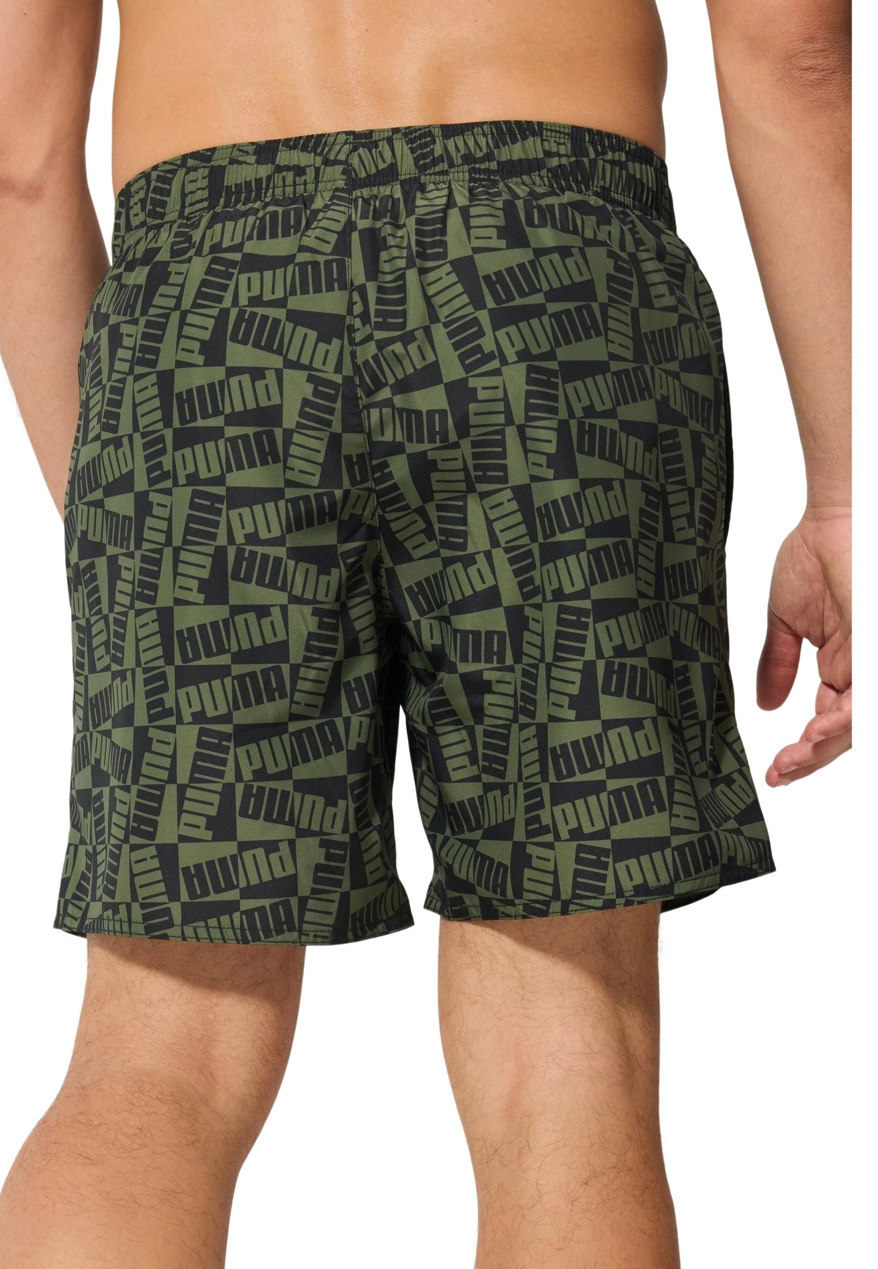 BAÑADOR PUMA VERDE SWIM MEN PRINTED MID SHORTS