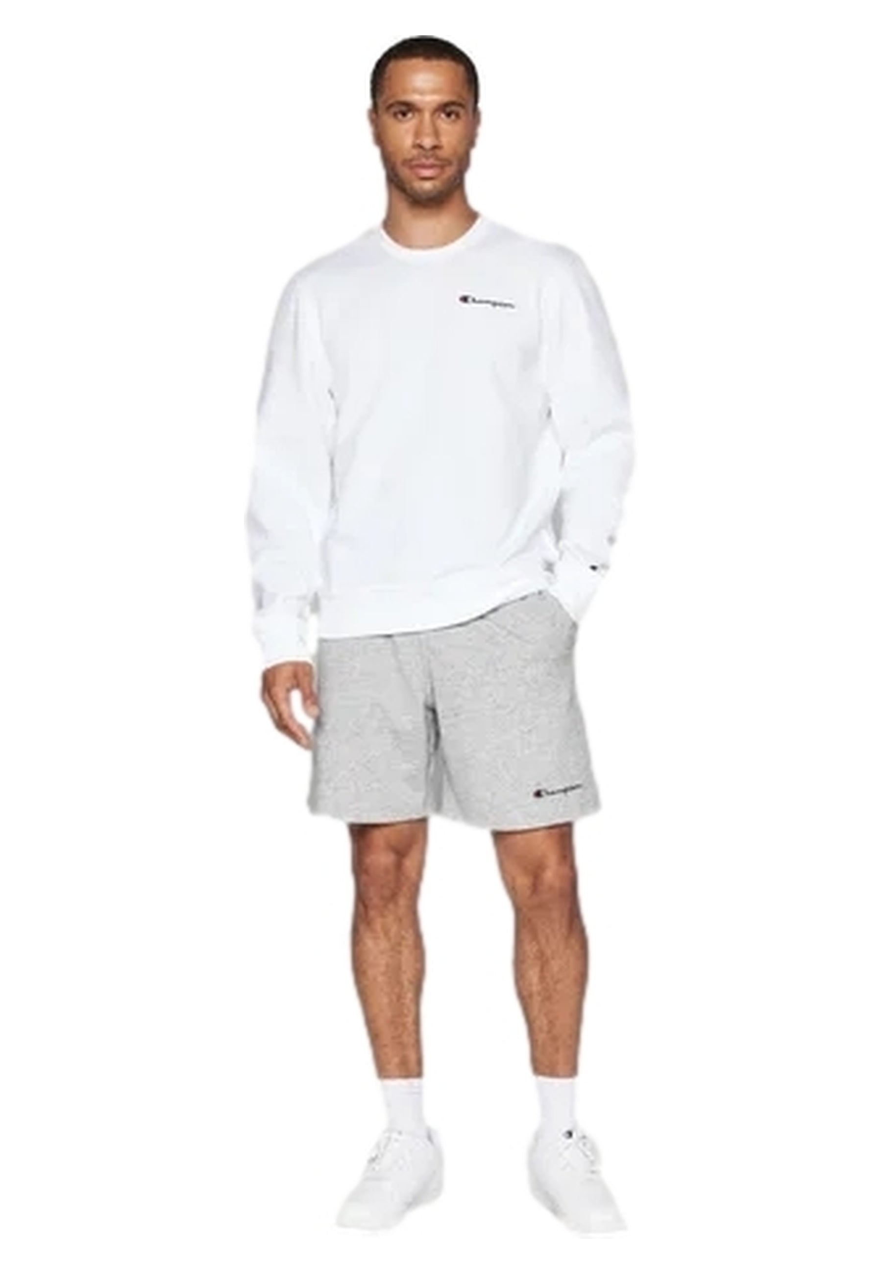 BERMUDA CHAMPION GRIS FRENCH TERRY SMALL LEGACY LOGO SHORT
