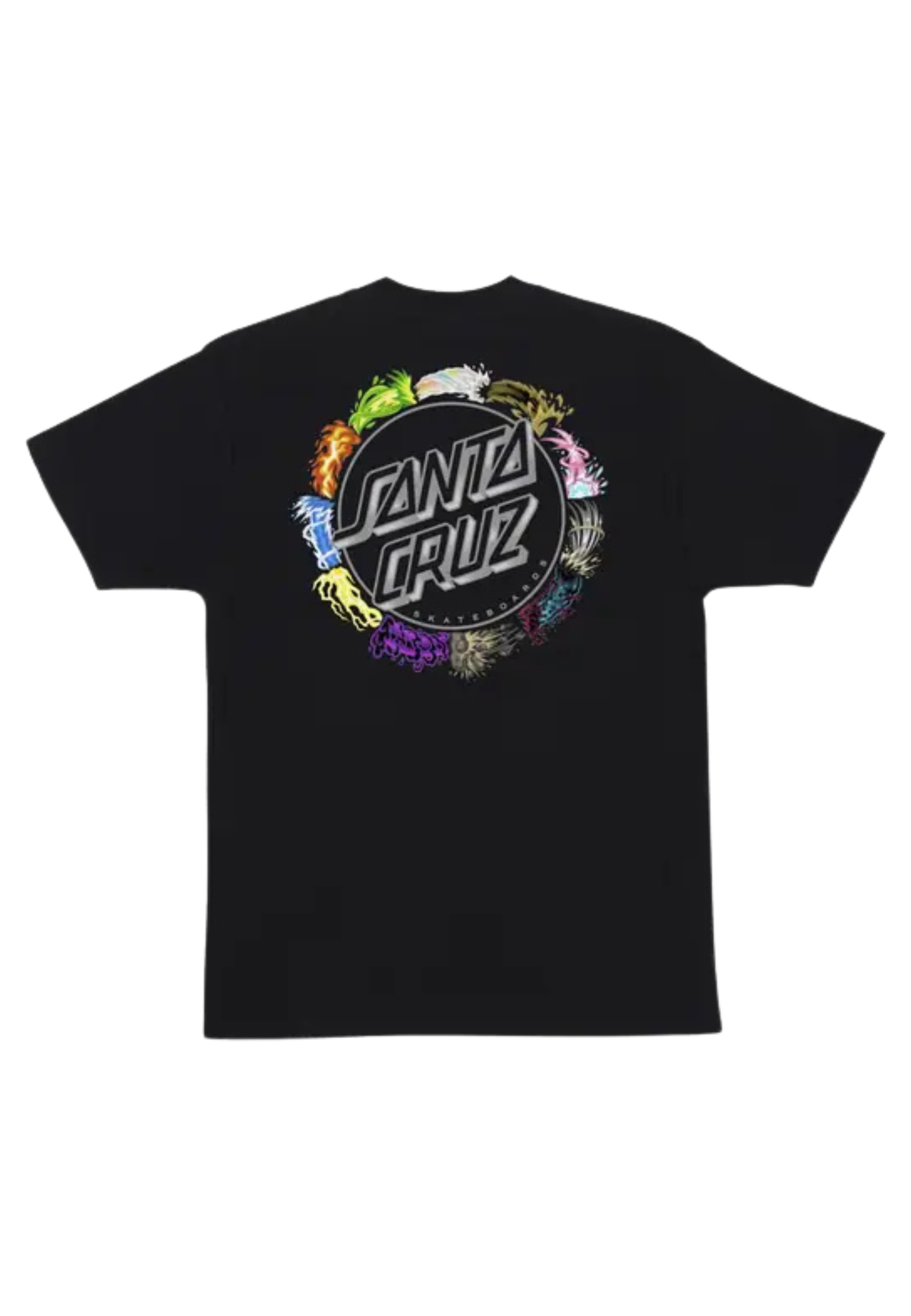 T-SHIRT SANTA CRUZ X POKEMON NOIR POWER DOT HEAVYWEIGHT TEE