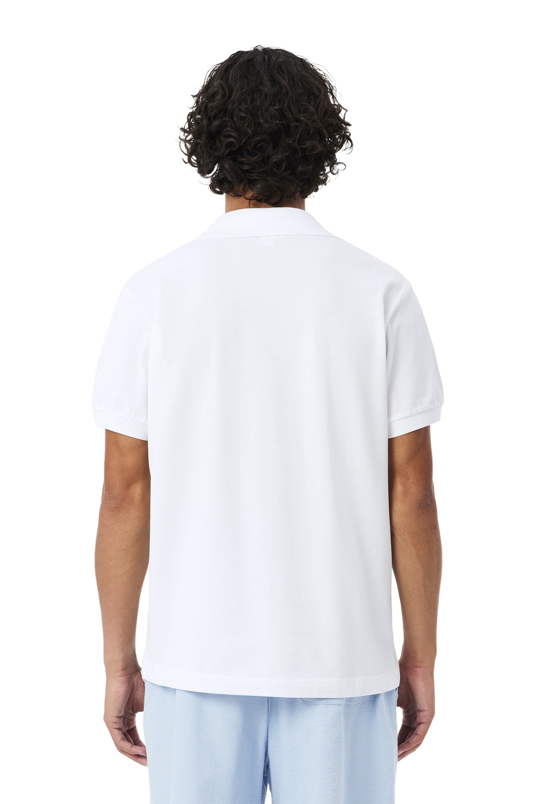 POLO LACOSTE BLANCO CROCO MOUTH POLO SHIRT