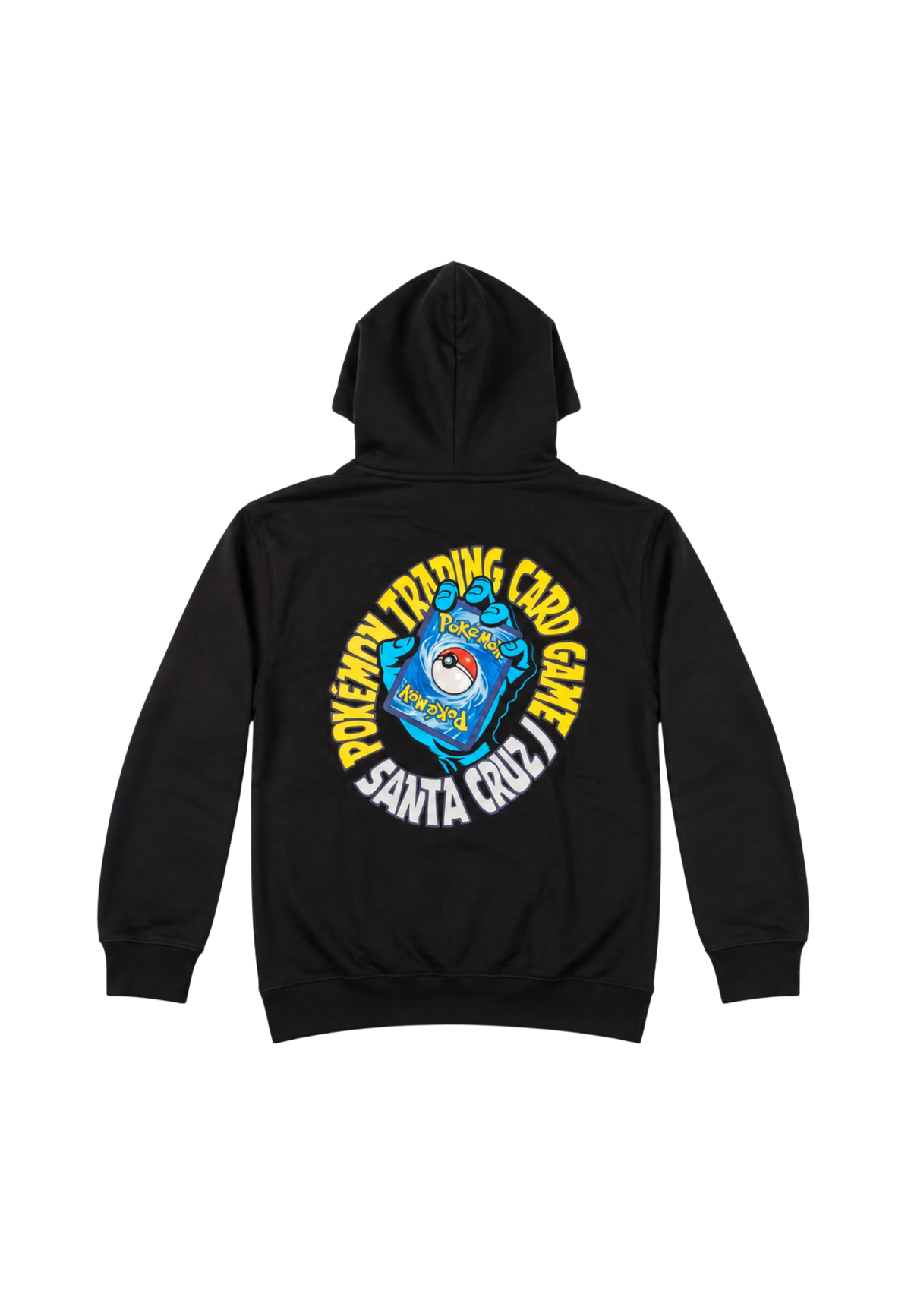 SWEAT SANTA CRUZ X POKEMON NOIR TCG HAND ZIP HOODED SWEATSHIRT