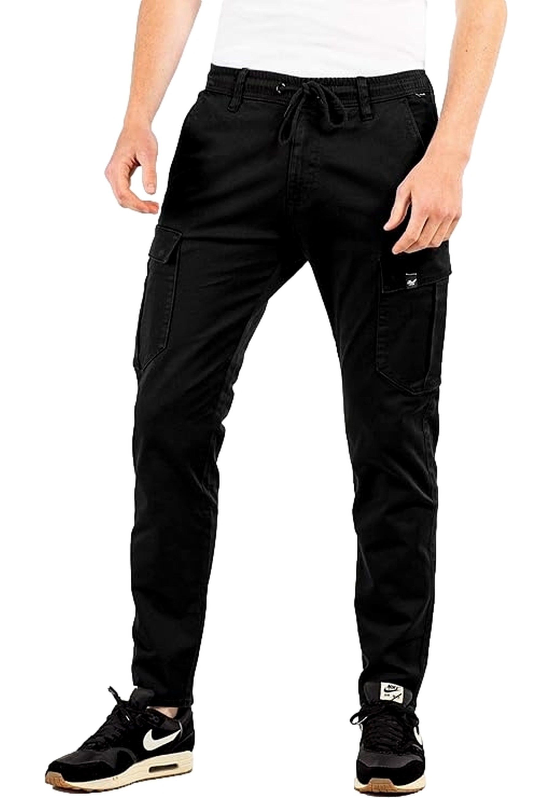 PANTALON REEL NEGRO REFLEX EASY CARGO REGULAR PANT