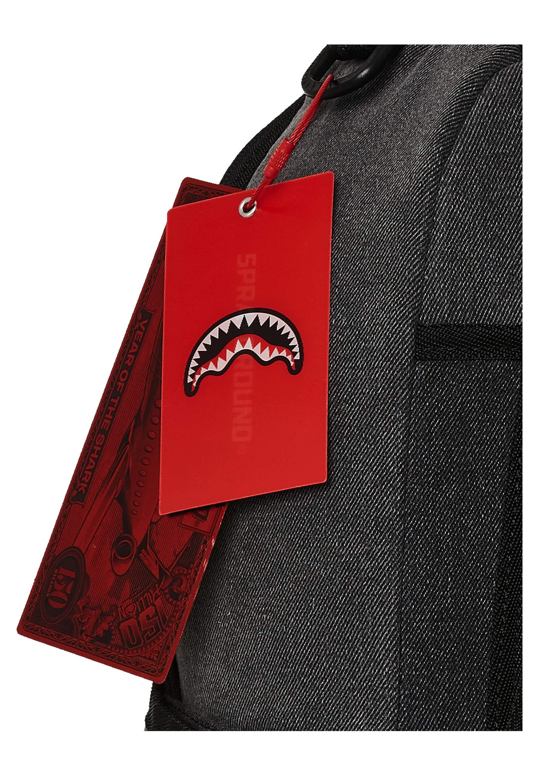 MOCHILA SPRAYGROUND NEGRA SHARK CENTRAL PAINTED DLXS BACKPACK