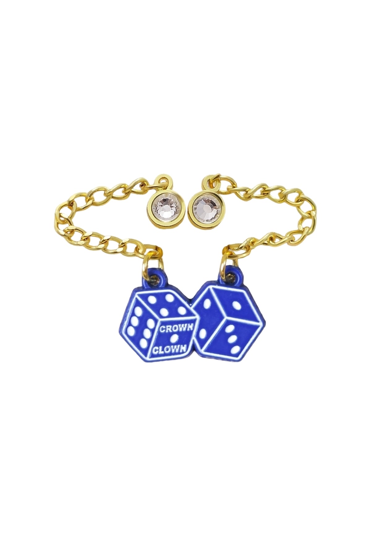 PIN ROYAL BLUE GAME DICES CHAINS