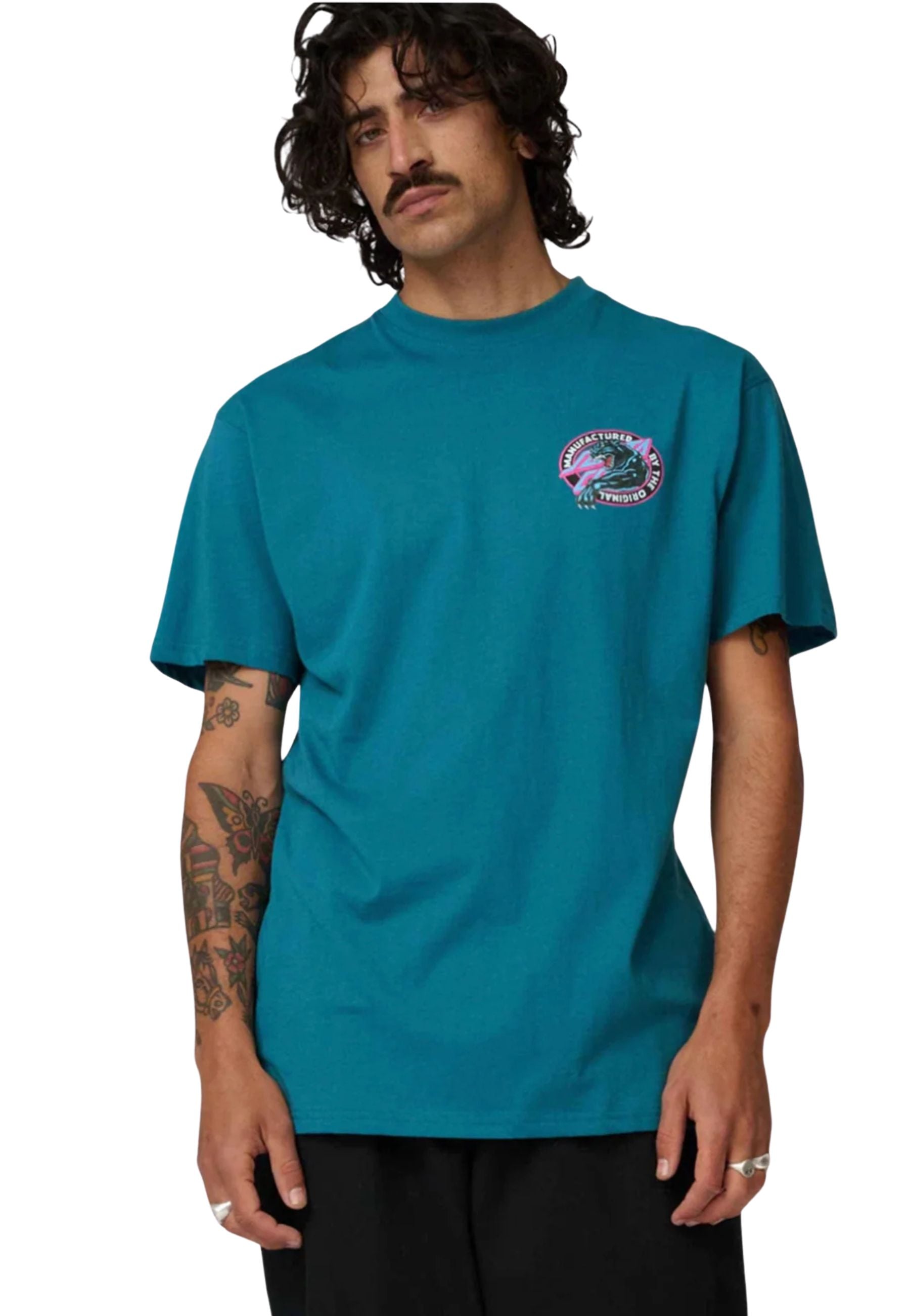 CAMISETA SANTA CRUZ AZUL NATAS SKETCH PANTHER TEE