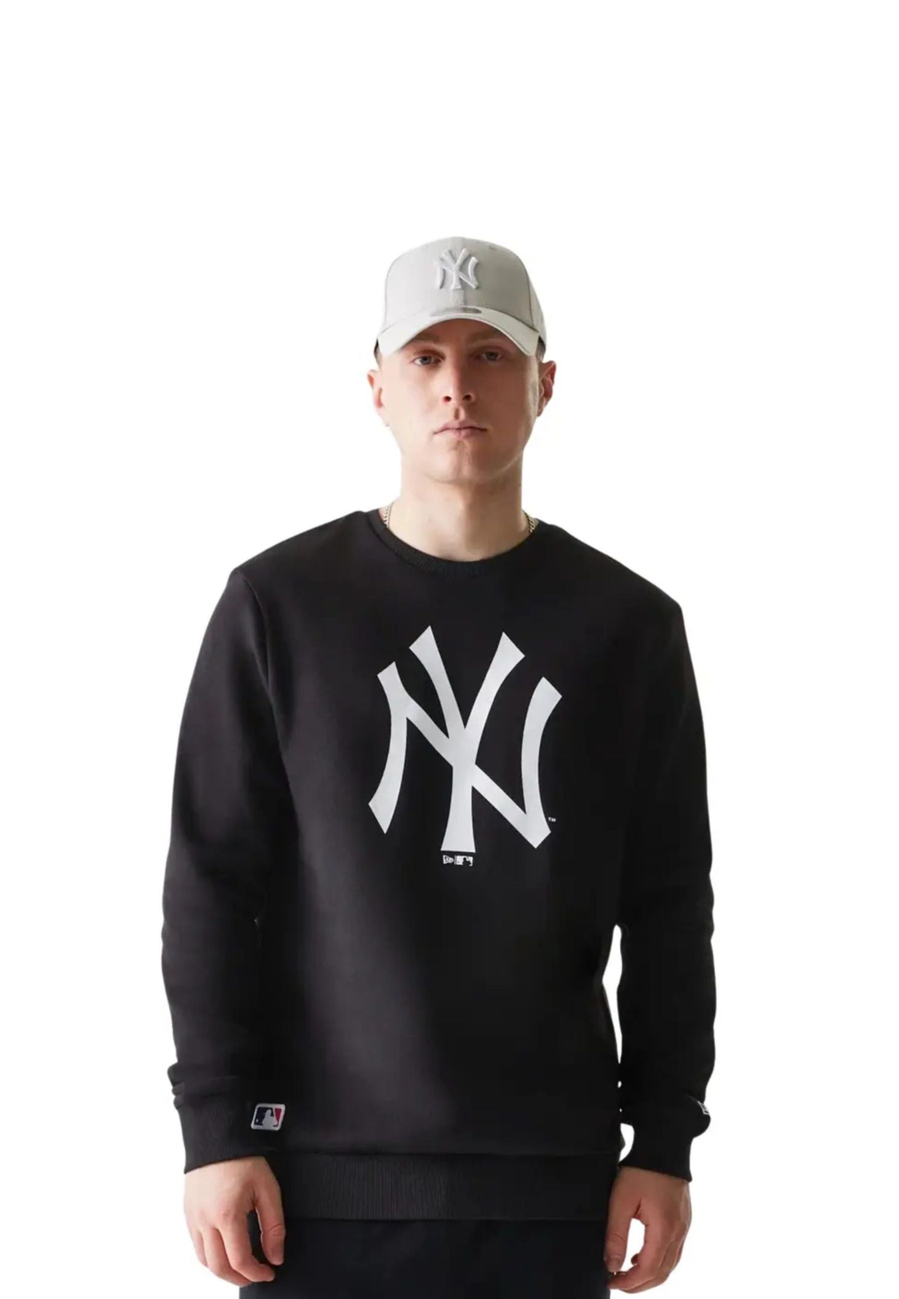 SUDADERA NEW ERA NEGRA YANKEES MLB REGULAR CREW NECK NEYYAN