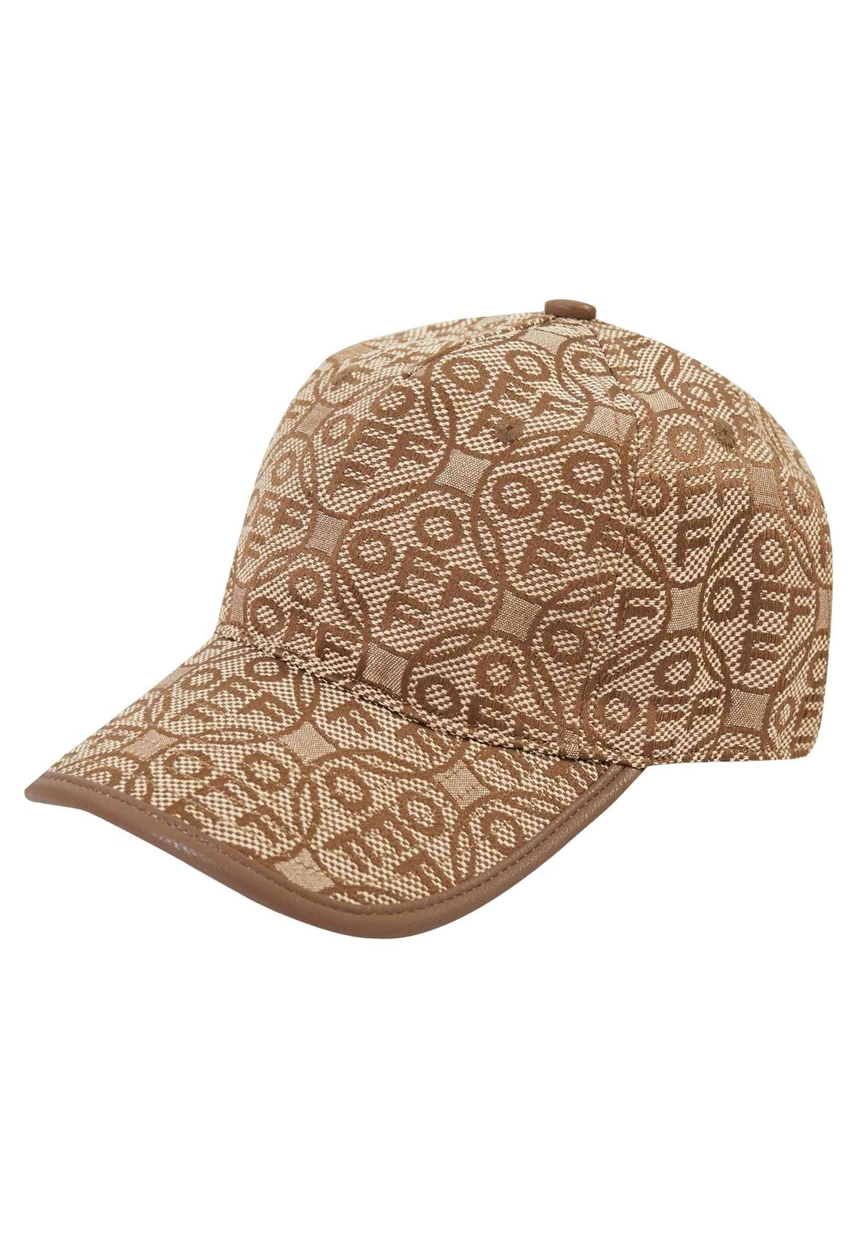 GORRA L/AB c/o Off-White MARRÓN JACQUARD CURVED BRIM CANVAS CAP