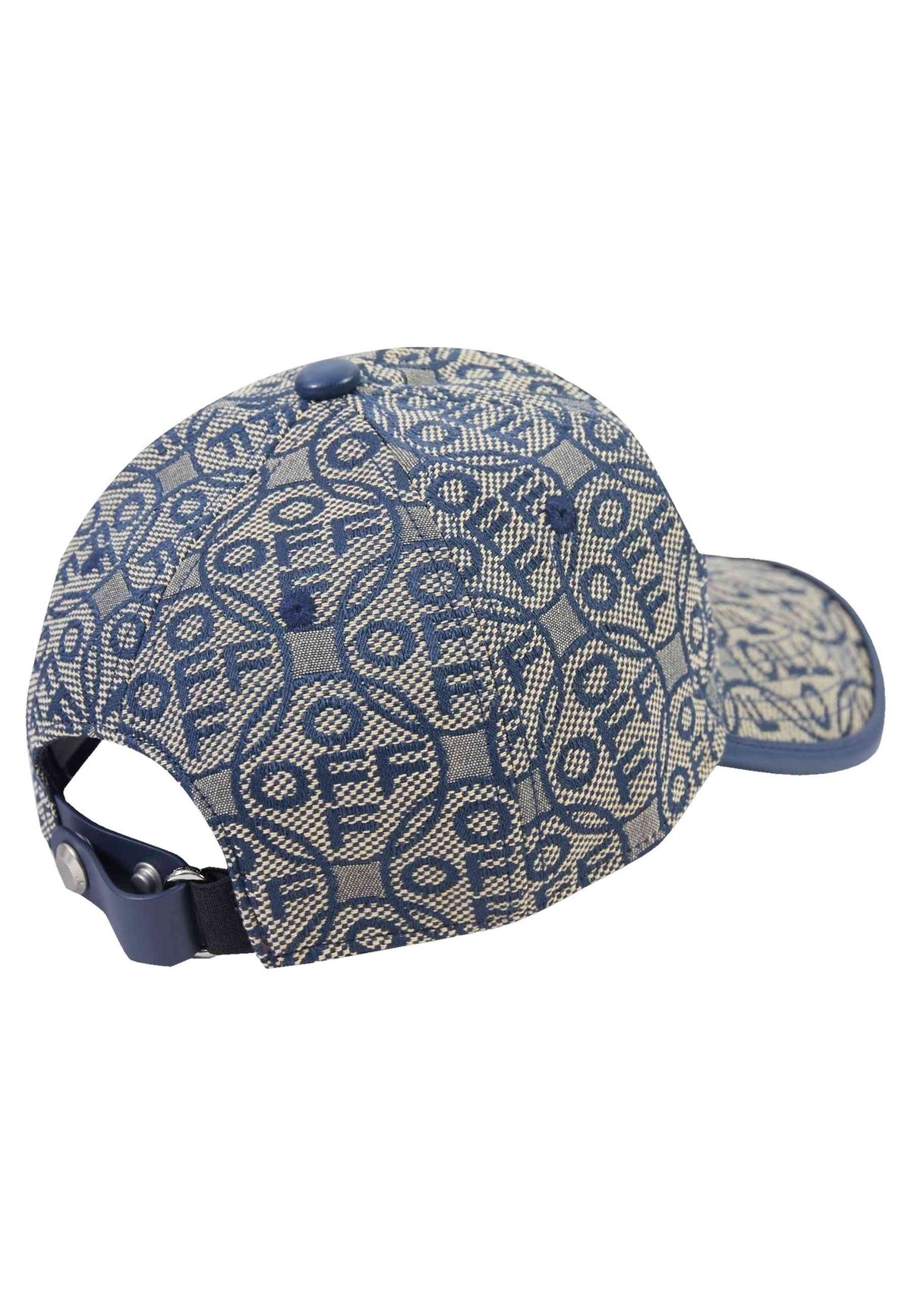 CAPPELLO L/AB c/o Off-White BEIGE JACQUARD CURVED BRIM CANVAS CAP