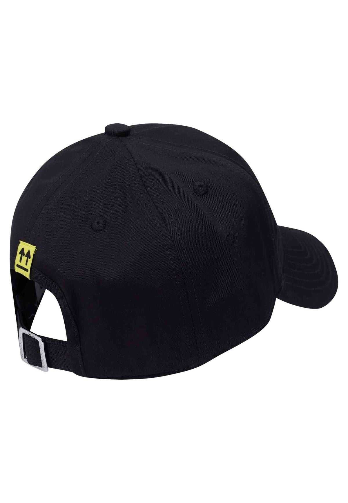 L/AB c/o Off-White BLACK EMBROIDERED CURVED BRIM TWILL CAP