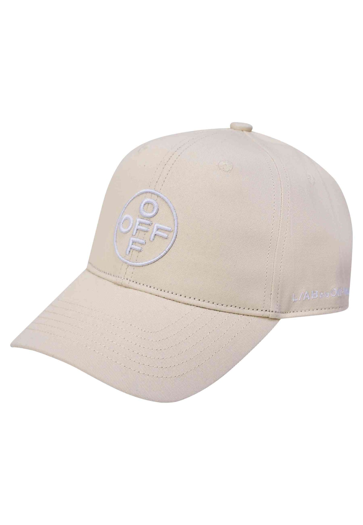 GORRA L/AB c/o Off-White BEIGE EMBROIDERED CURVED BRIM TWILL CAP
