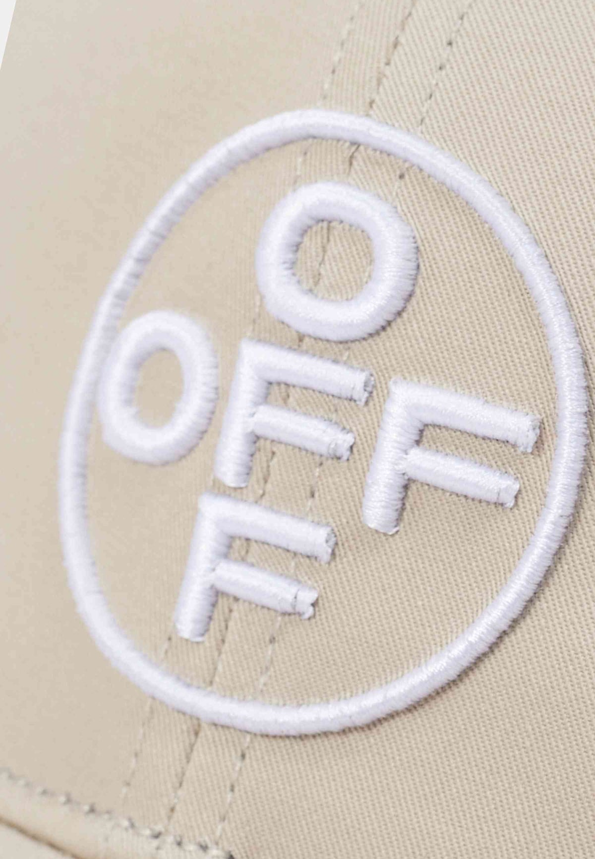 gorra L/AB c/o Off-White Embroidered Curved Brim Twill Cap beige - vista 6
