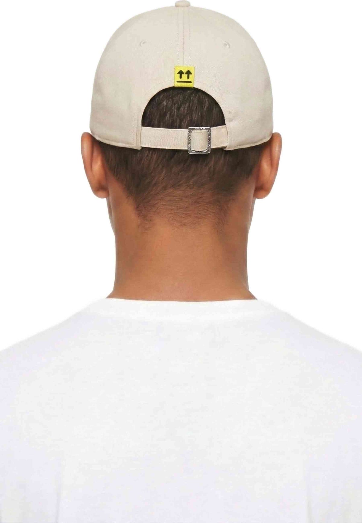 gorra L/AB c/o Off-White Embroidered Curved Brim Twill Cap beige - vista 5