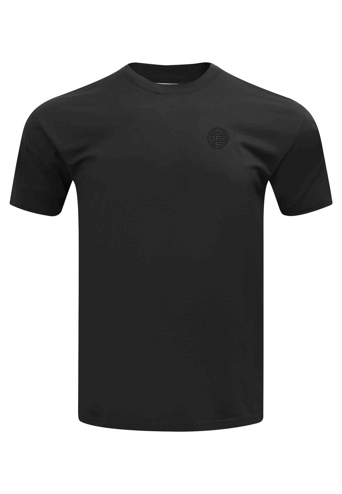 L/AB c/o Off-White BLACK CHEST LOGO CLASSIC CREW UNDERSHIRT