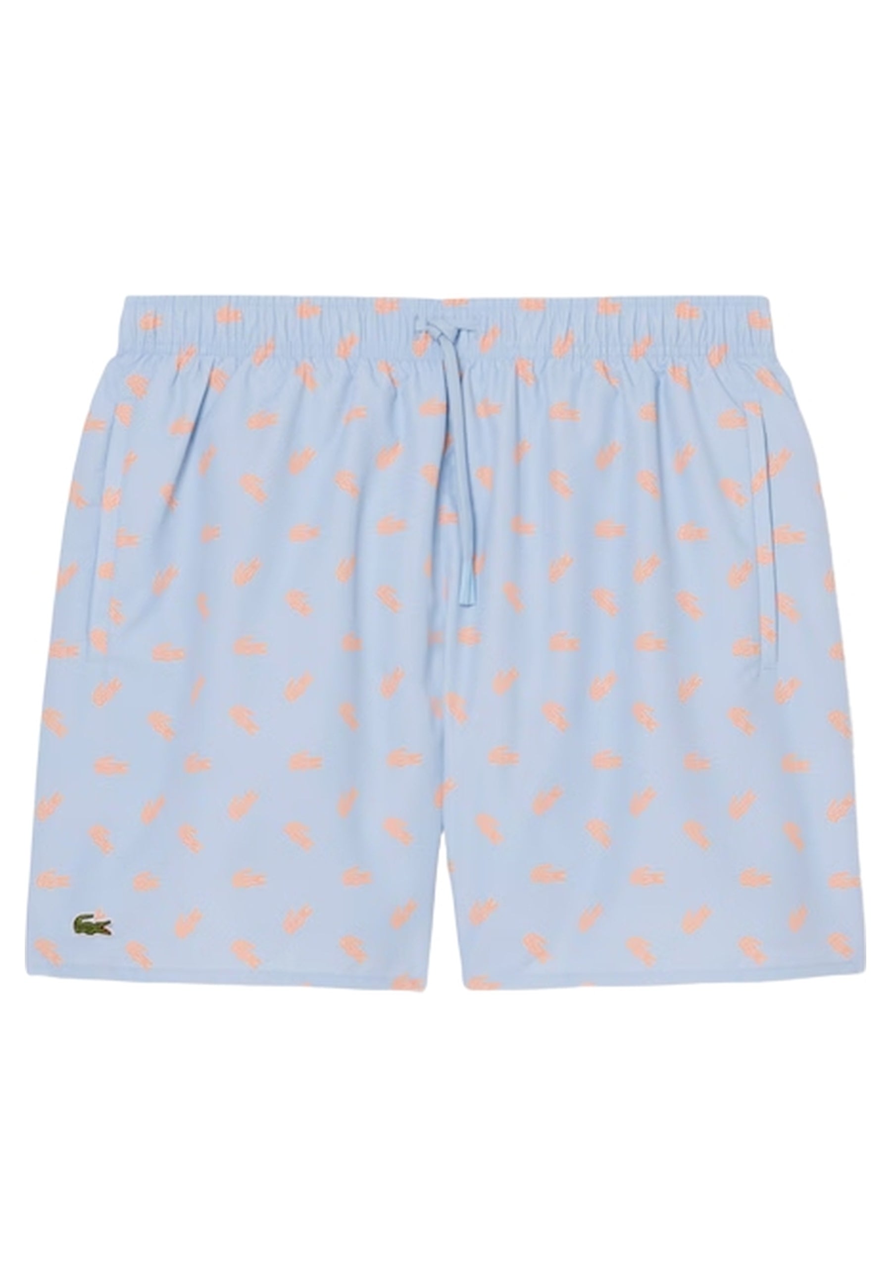 BAÑADOR LACOSTE CELESTE FULL CROCOS SWIMSHORT