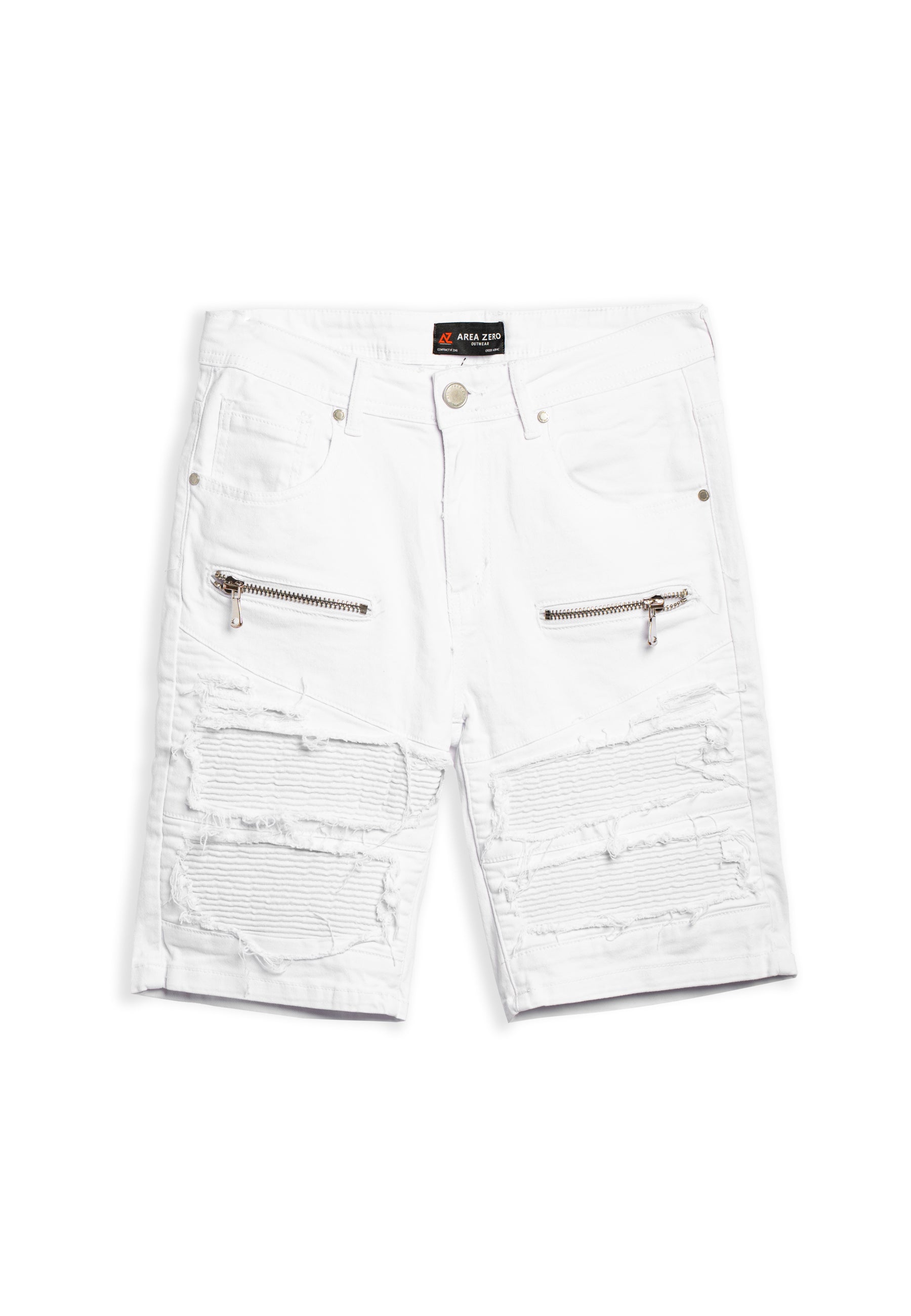 BERMUDA AREA ZERO BLANCA FRONT ZIPPER SHORT