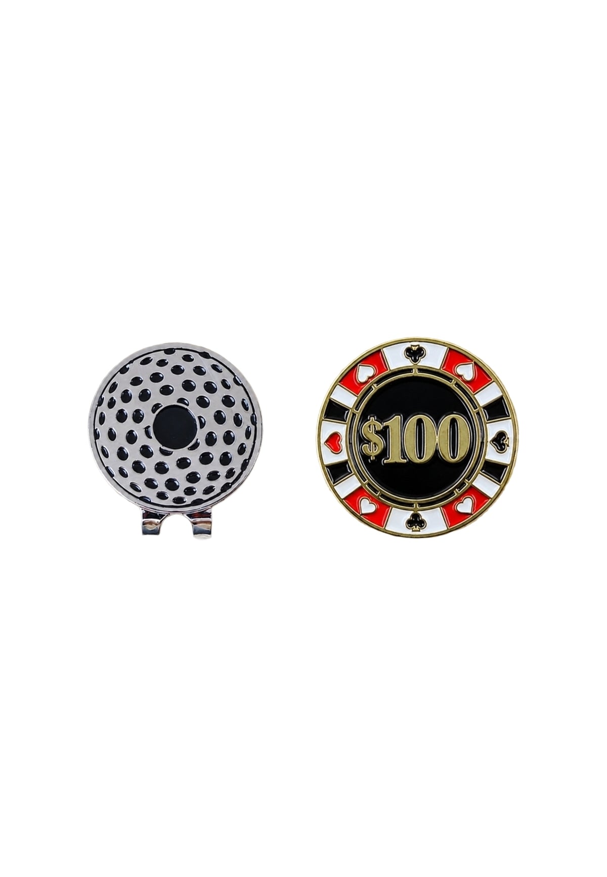 MAGNETIC CAPCLIP 100 POKER ROULETTE