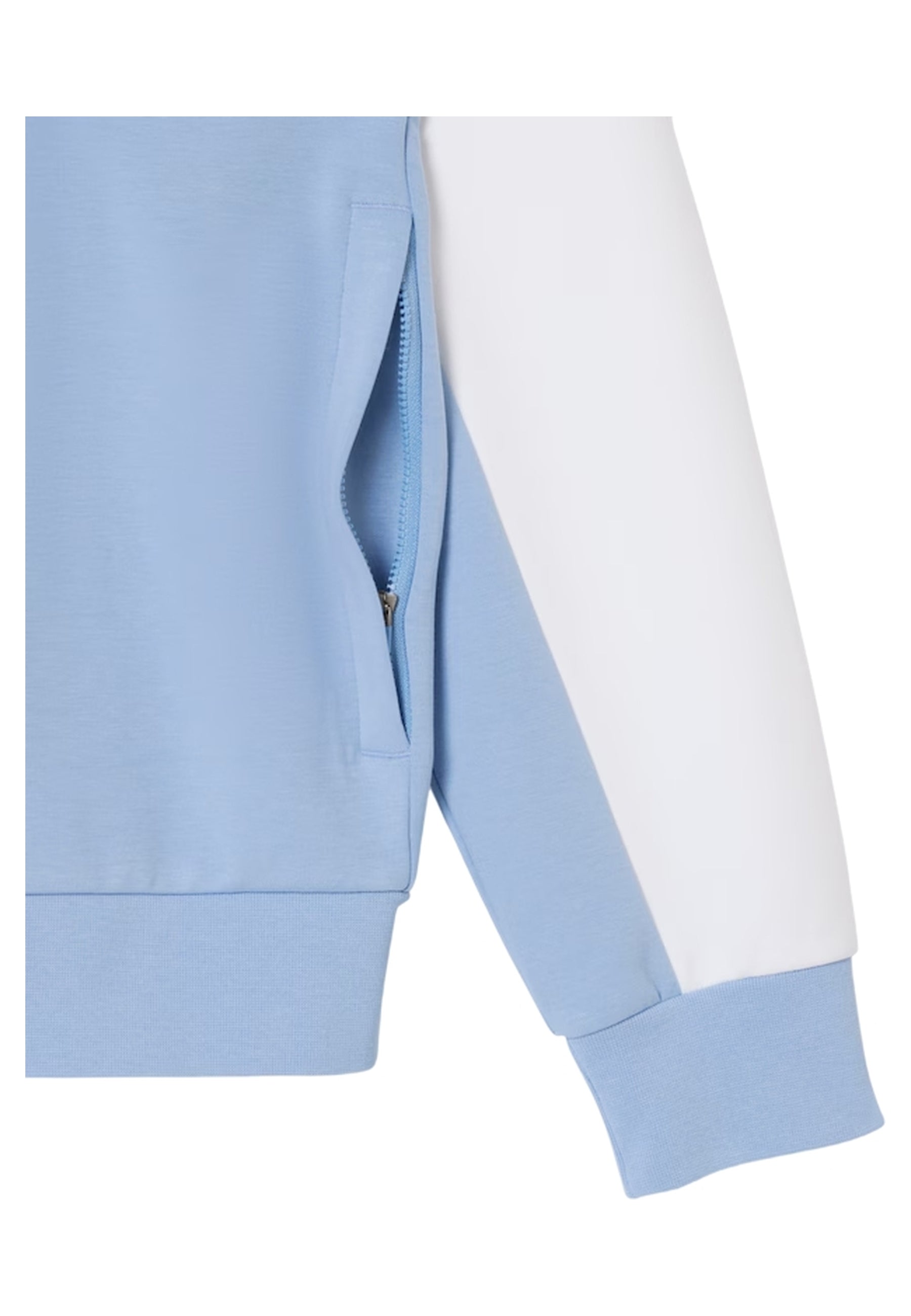 CHAQUETA LACOSTE BLANCA/CELESTE COLOURBLOCK TRACJJACKET