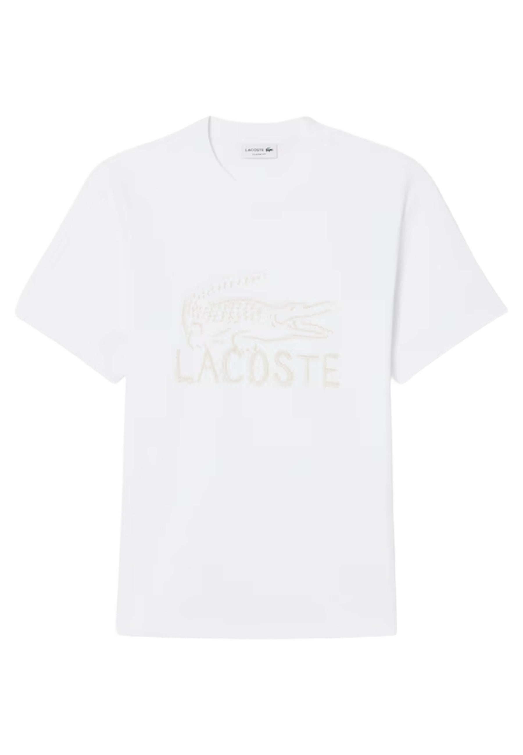 CAMISETA LACOSTE BLANCA CHEST LOGO TEE