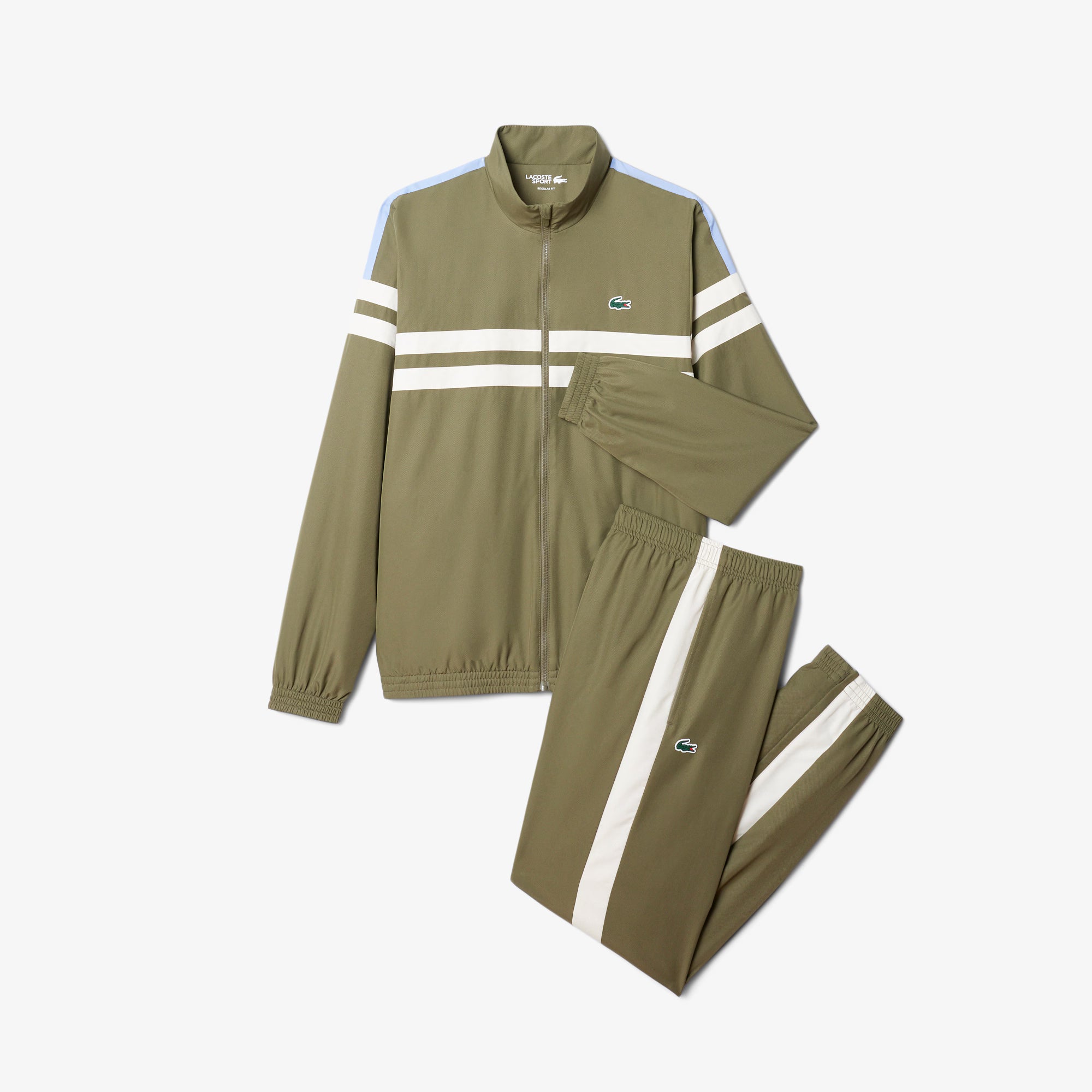 CONJUNTO LACOSTE ERDE FRONT STRIPES TRACKJACKET