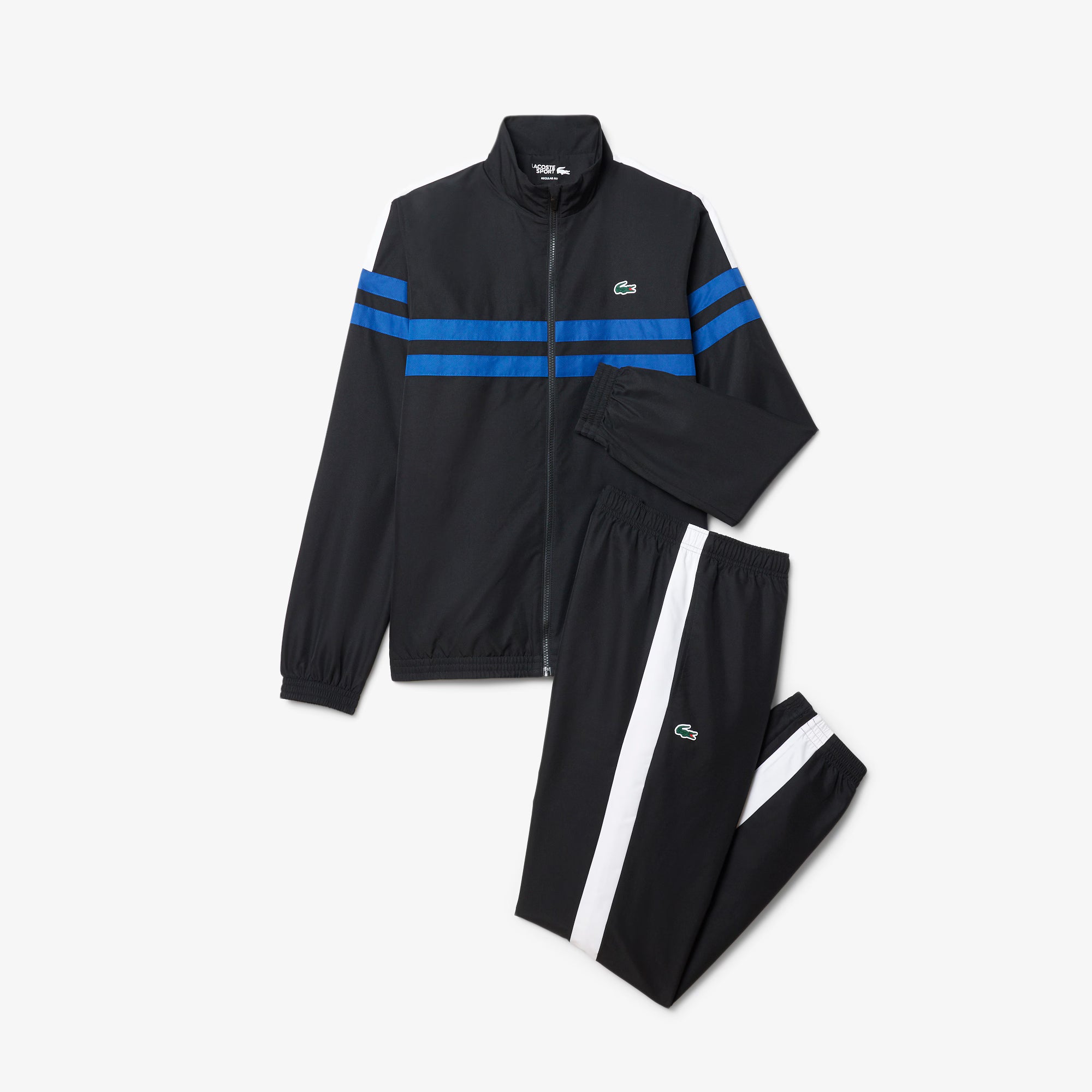CONJUNTO LACOSTE NEGRO STRIPPED TENNIS