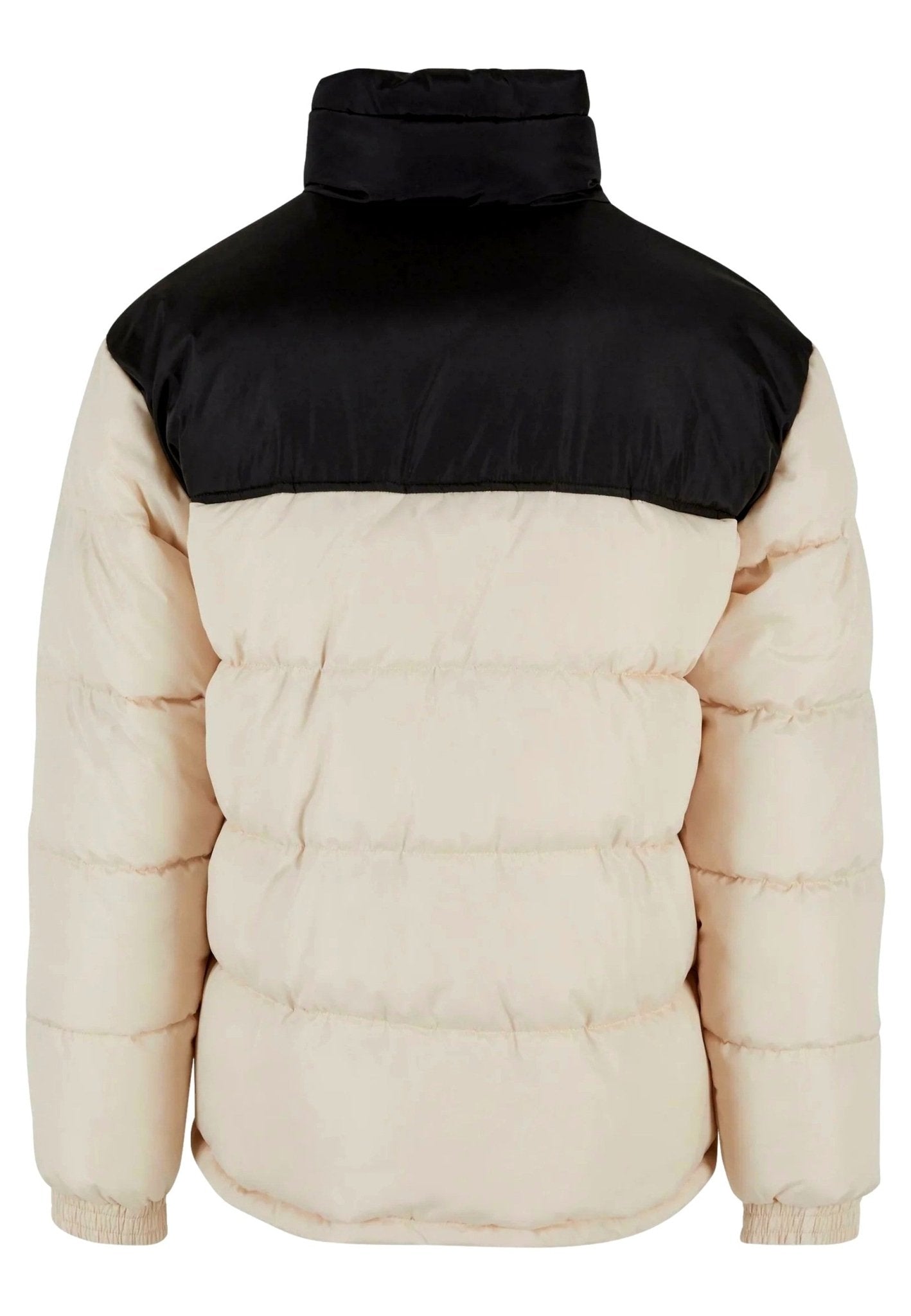 ABRIGO KARL KANI BEIGE COMBINADO RETRO ESSENTIAL PUFFER JACKET - AREA ZERO