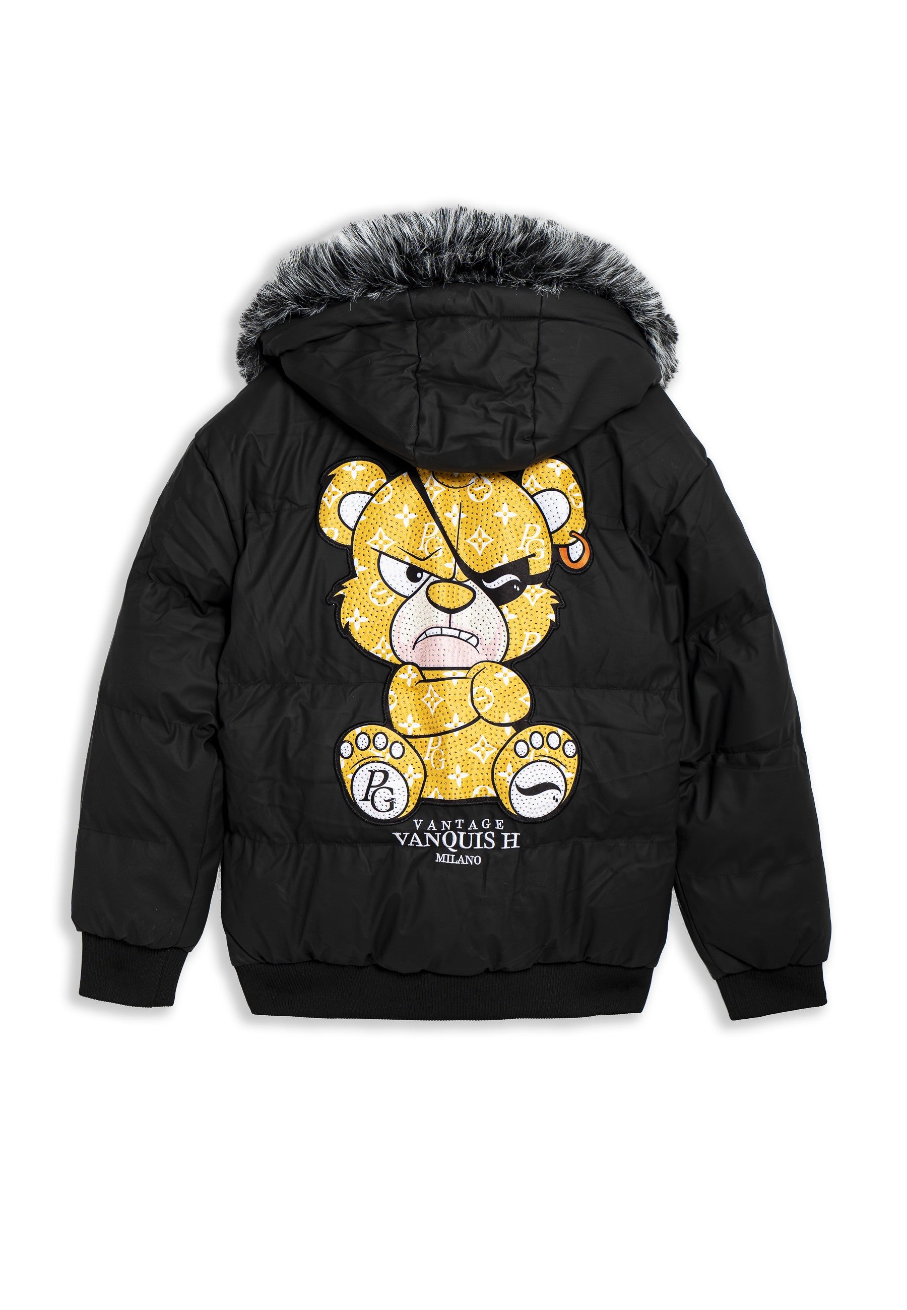CAZADORA AREA ZERO NEGRA/AMARILLA PIRATE BEAR COACH JACKET