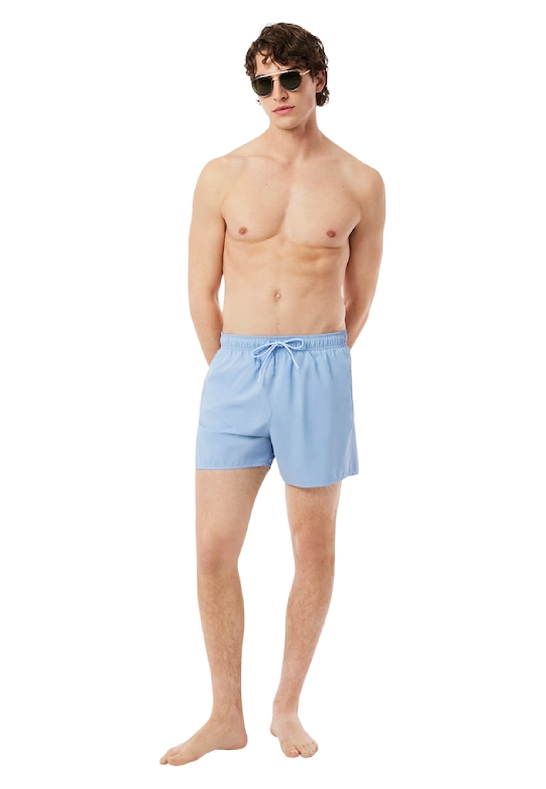 BAÑADOR LACOSTE CELESTE FAST DRY SMALL LOGO SWIMSHORT