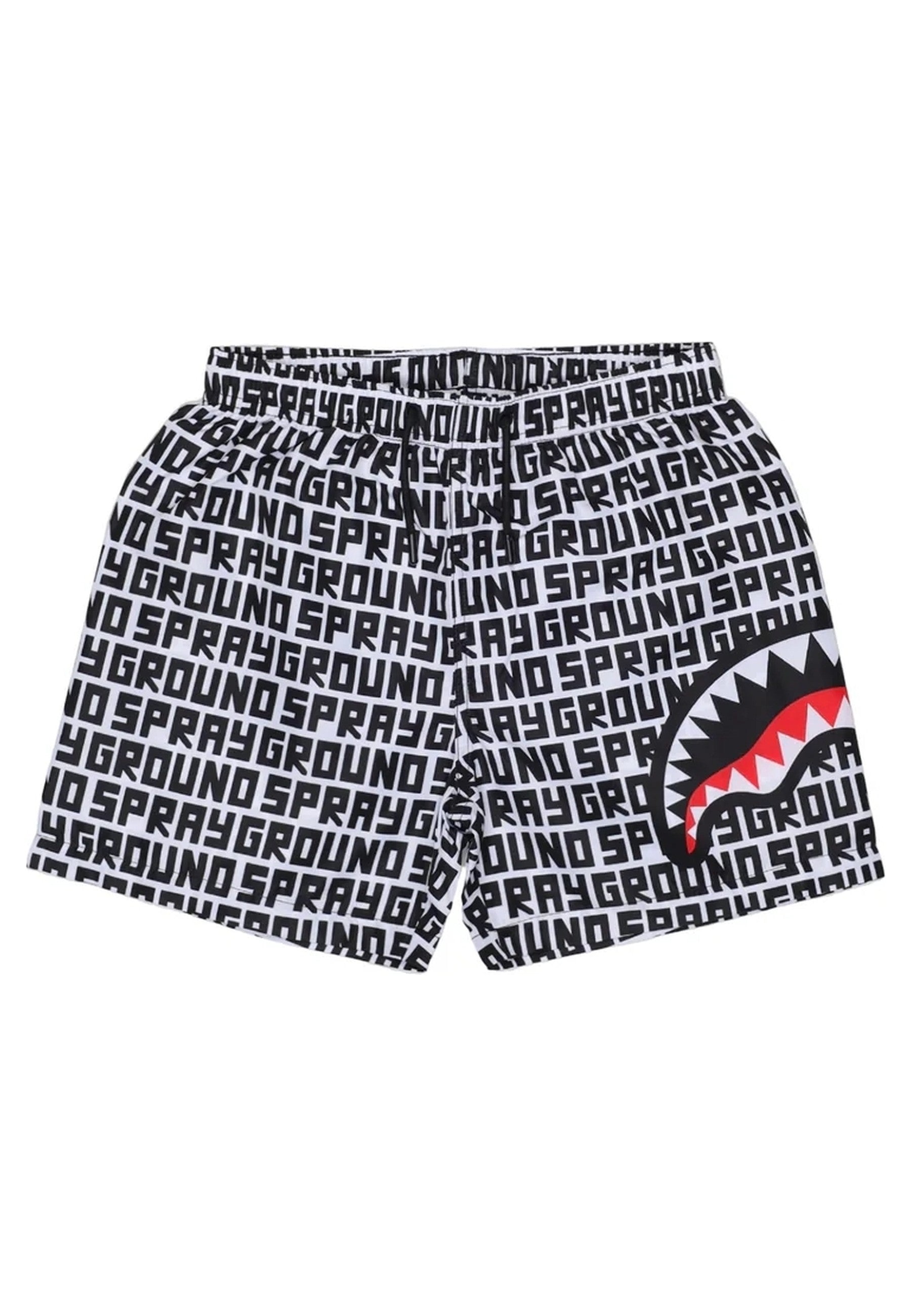BAÑADOR SPRAYGROUND BLANCO LETRAS SHARK CENTRAL INFINITY SWIM TRUNKS