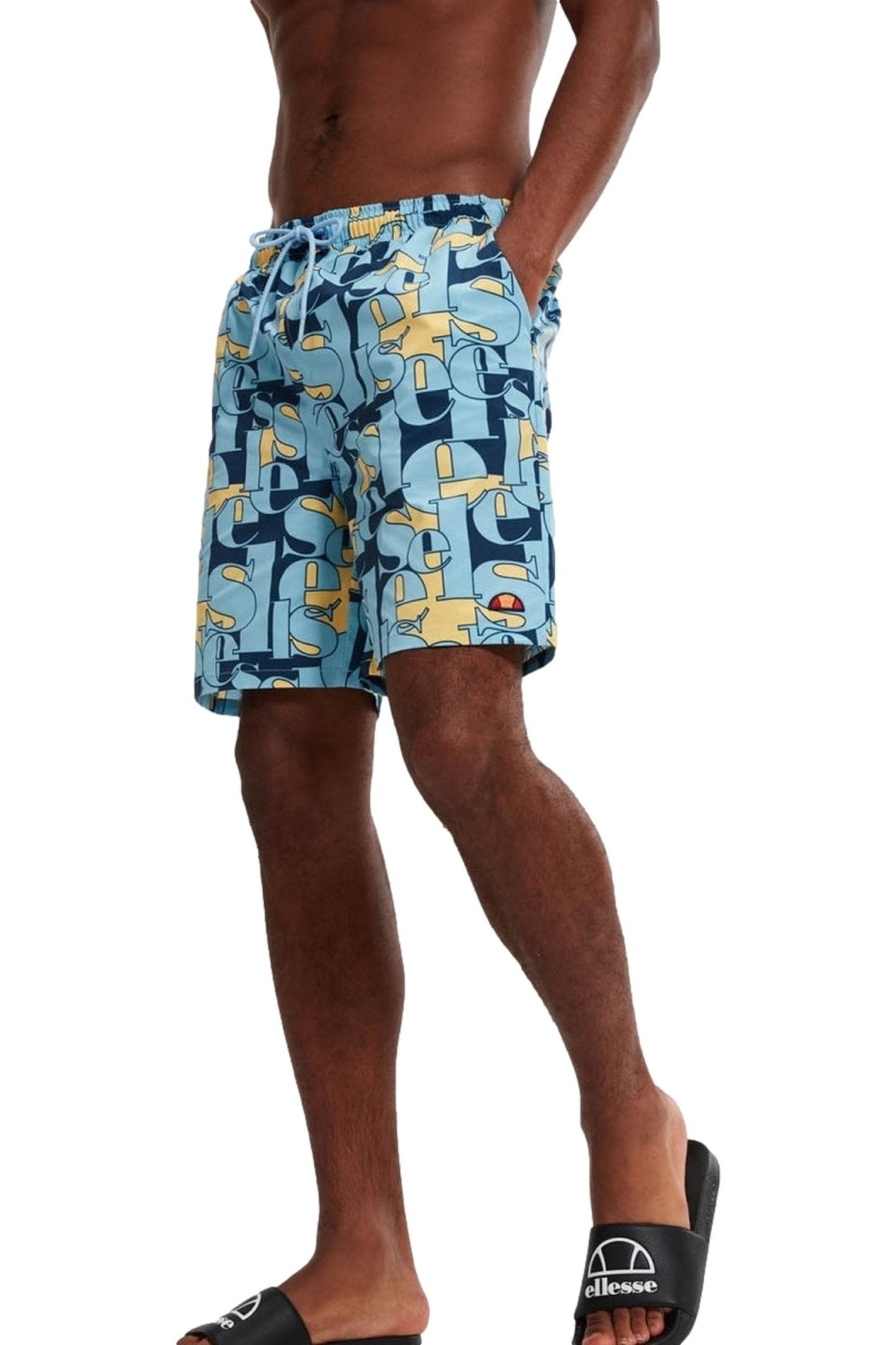 BAÑADOR ELLESSE CELESTE LETRAS DARRALL SWIM SHORT - AREA ZERO