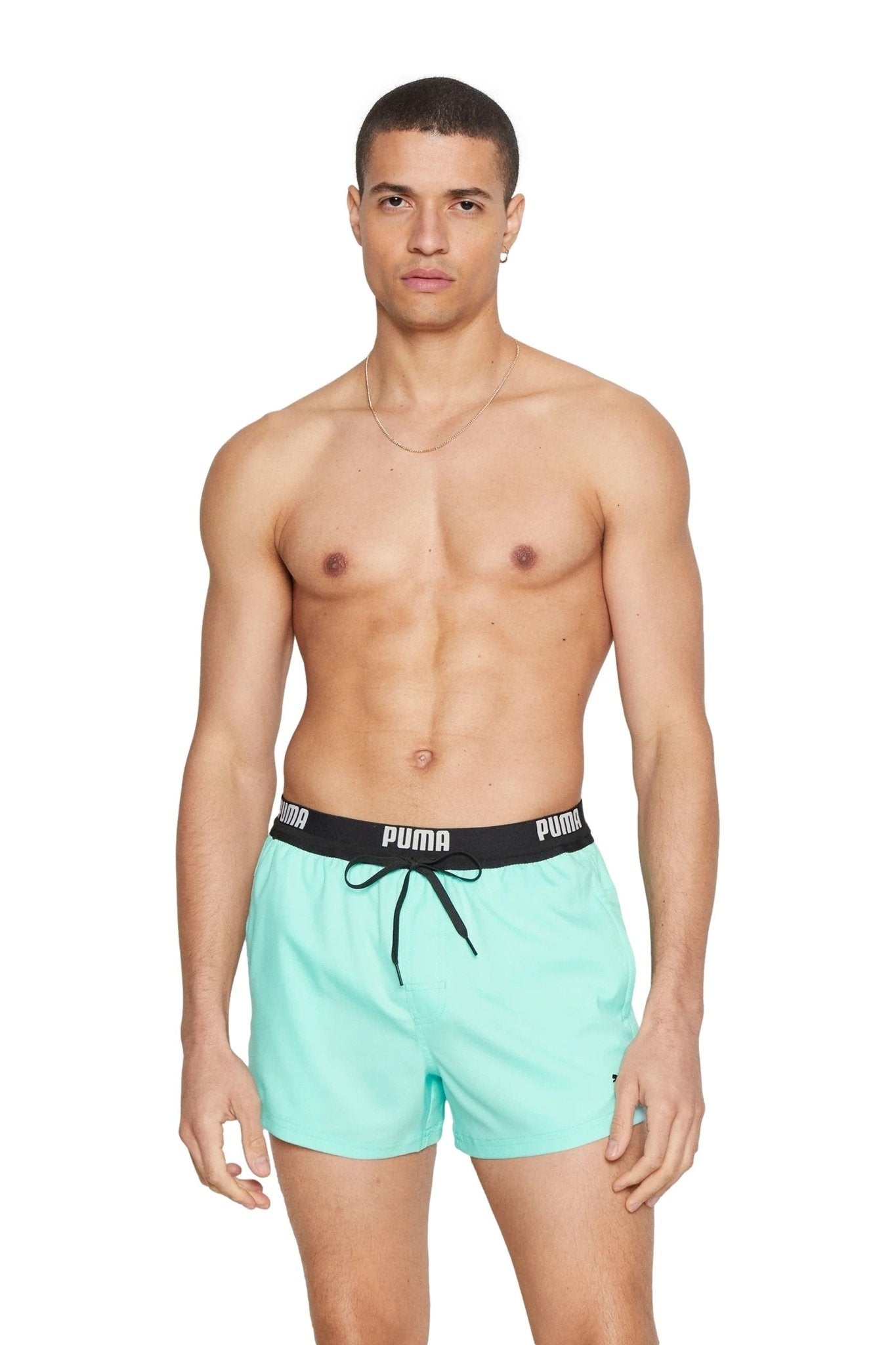 BAÑADOR PUMA VERDE MENTA SWIM MEN LOGO SHORT - AREA ZERO