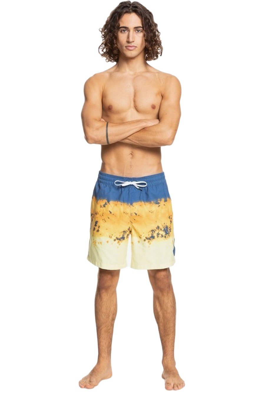 BAÑADOR QUIKSILVER BEIGE FRANJAS THUNDRHVL17 M JAMV BPZ6 - AREA ZERO