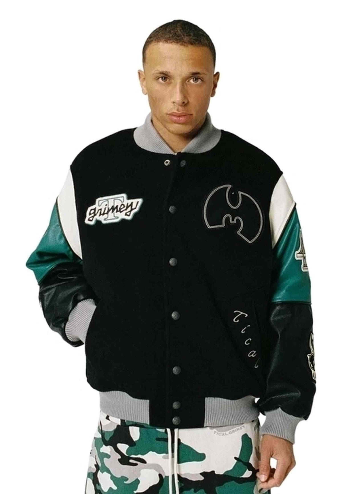 BEISBOLERA TICAL X GRIMEY NEGRA BASEBALL JACKET