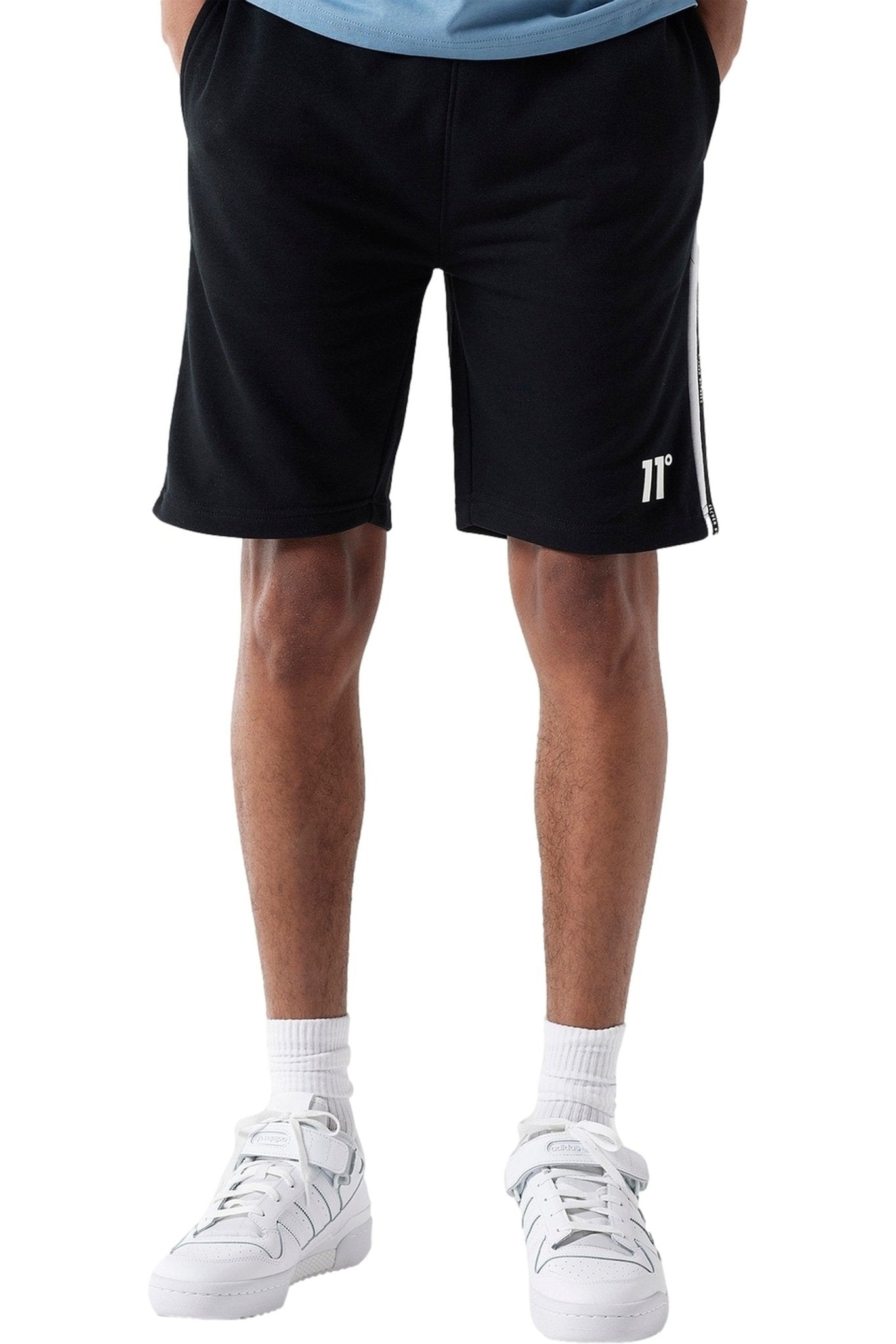 BERMUDA 11 DEGREES NEGRA COLOUR BLOCK TAPED SWEAT SHORT - AREA ZERO