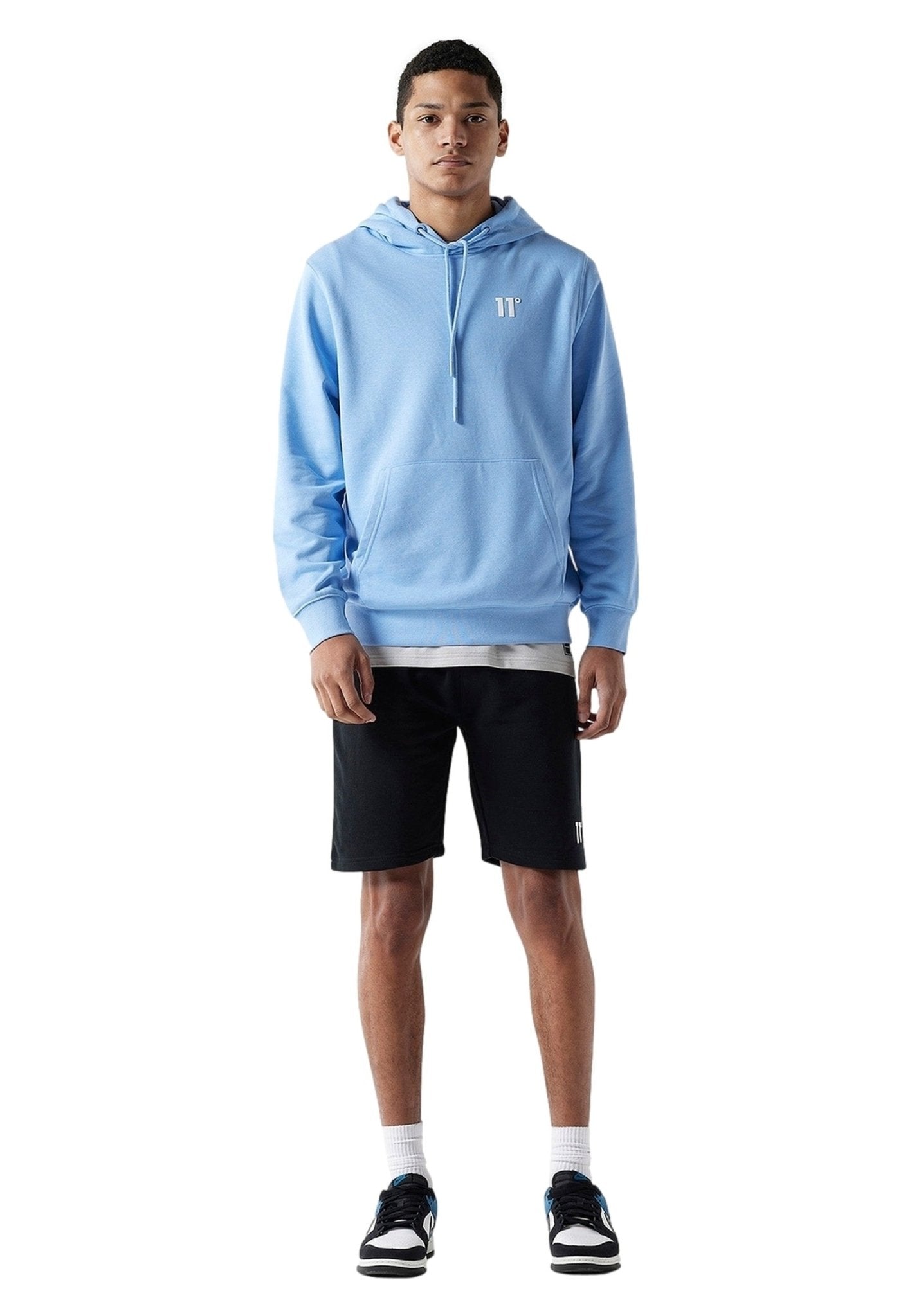 BERMUDA 11 DEGREES NEGRA CORE SWEAT SHORT SKINNY FIT - AREA ZERO