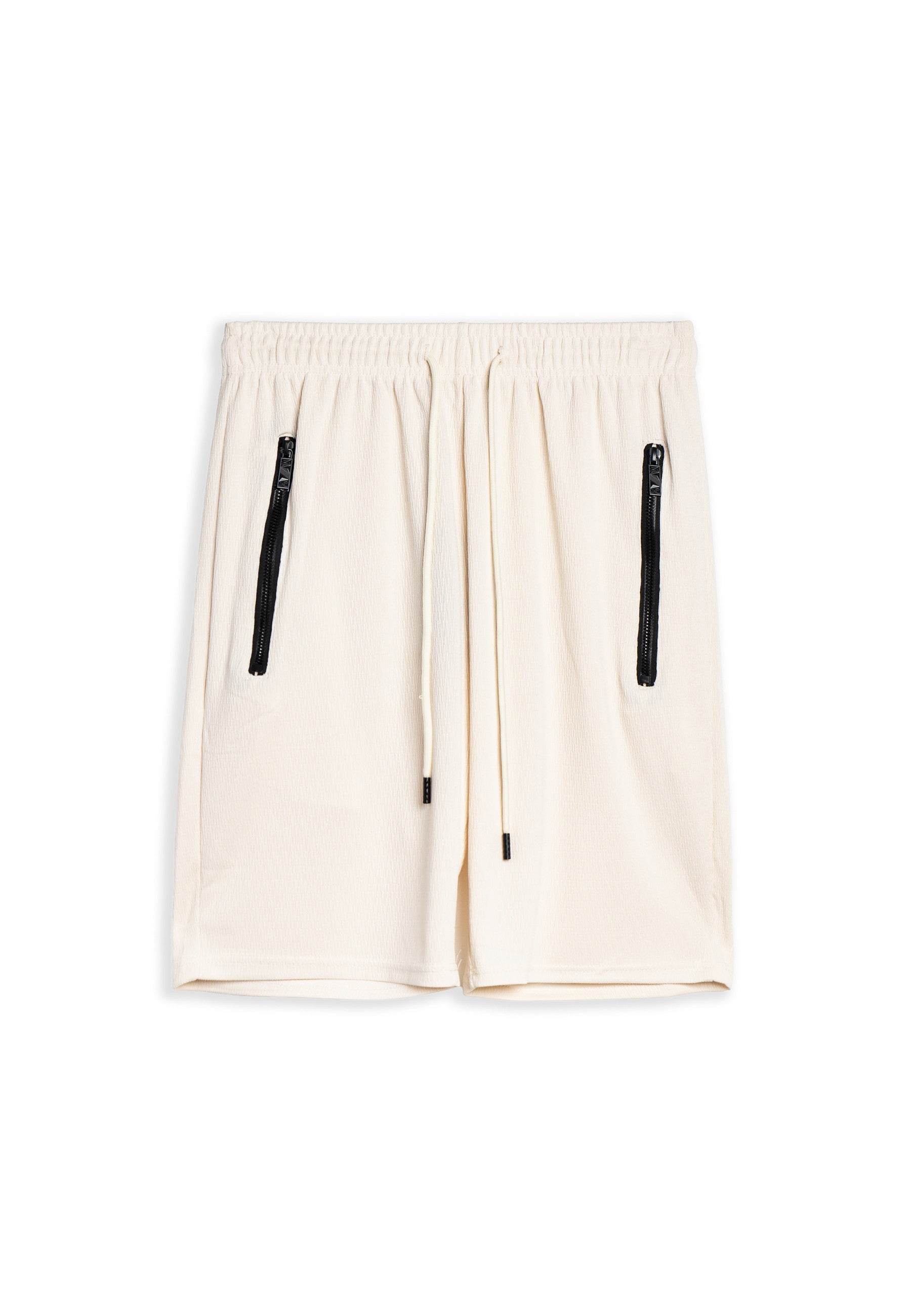 BERMUDA AREA ZERO BEIGE STRIPPED SHORT