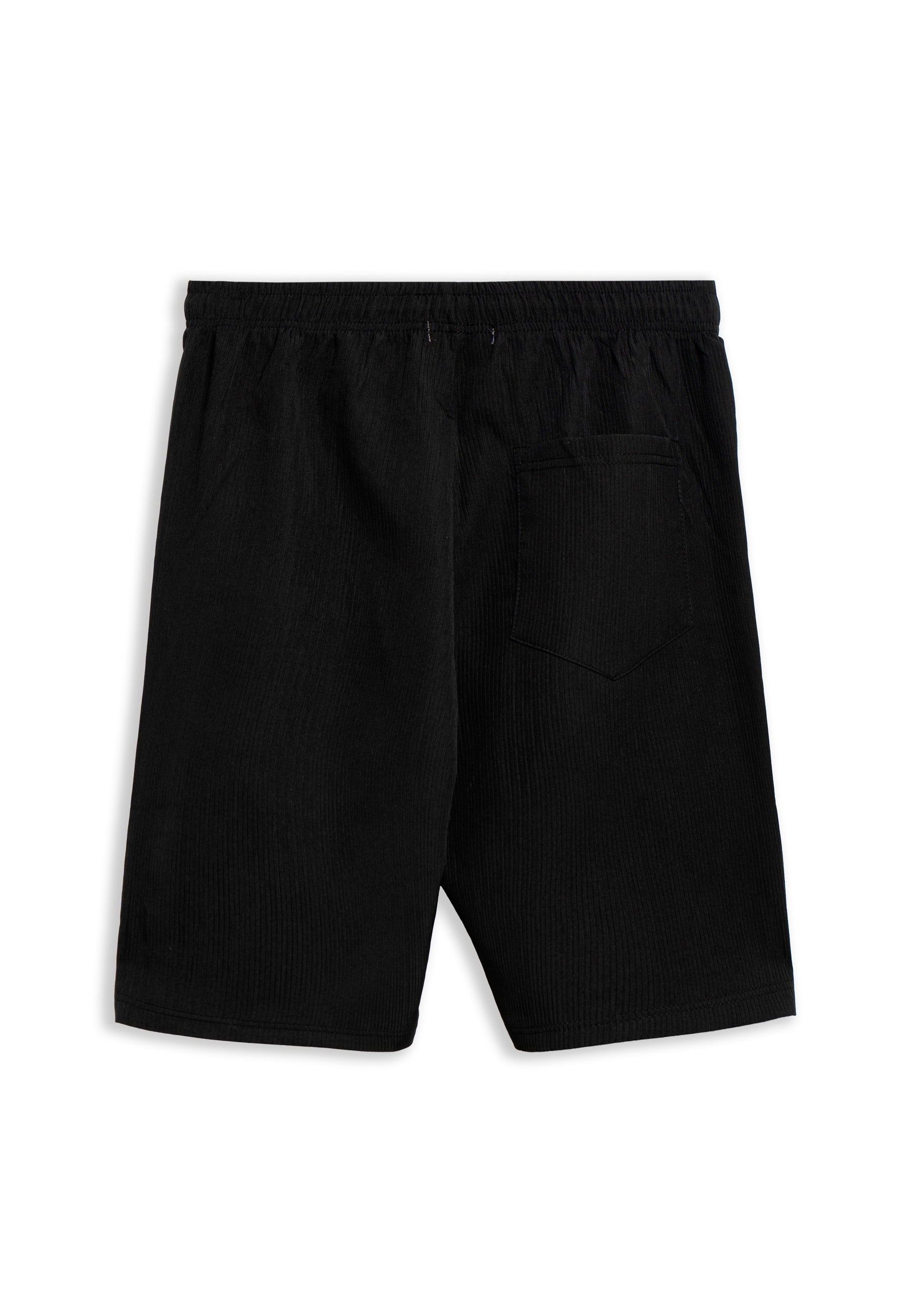 BERMUDA AREA ZERO NEGRA STRIPPED SHORT