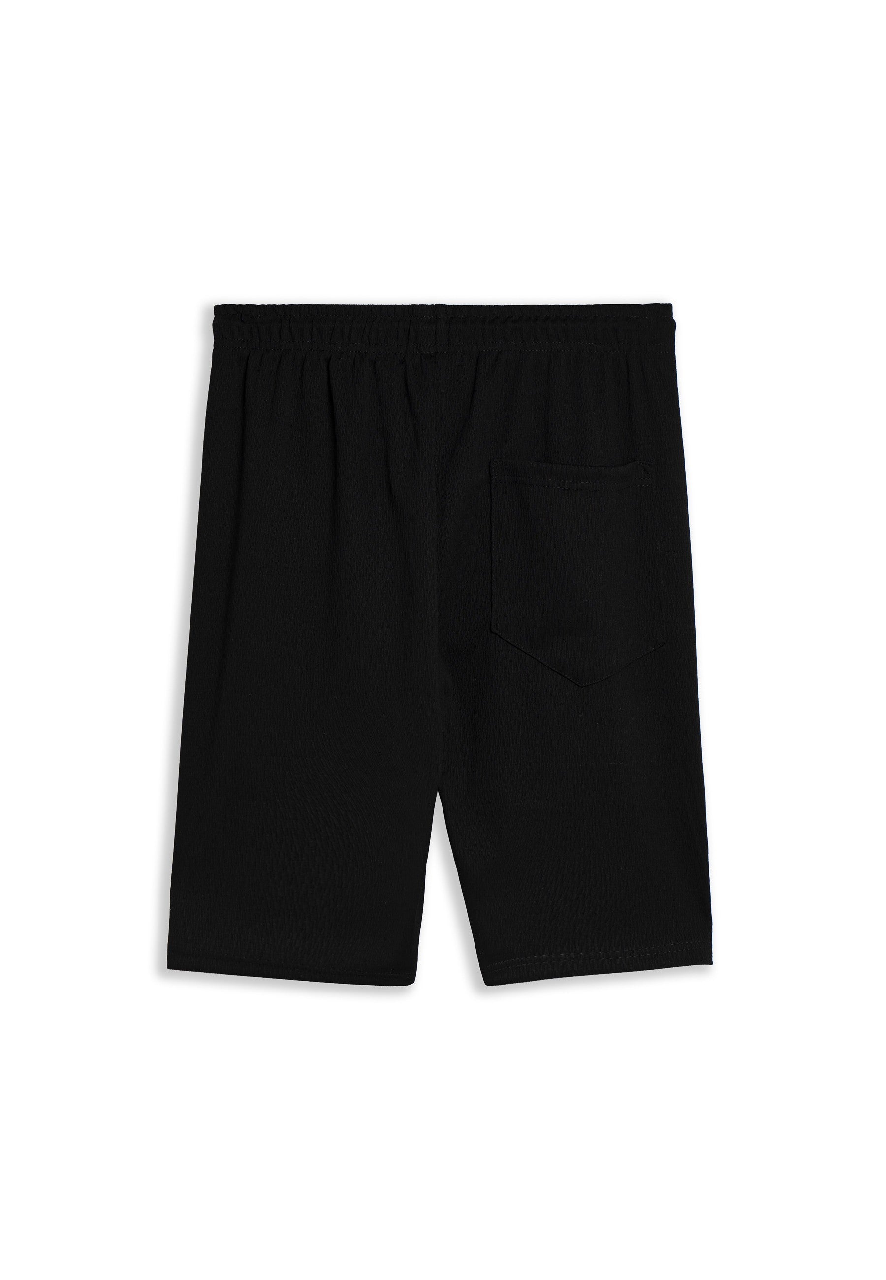 BERMUDA AREA ZERO NEGRA STRIPPED SHORT