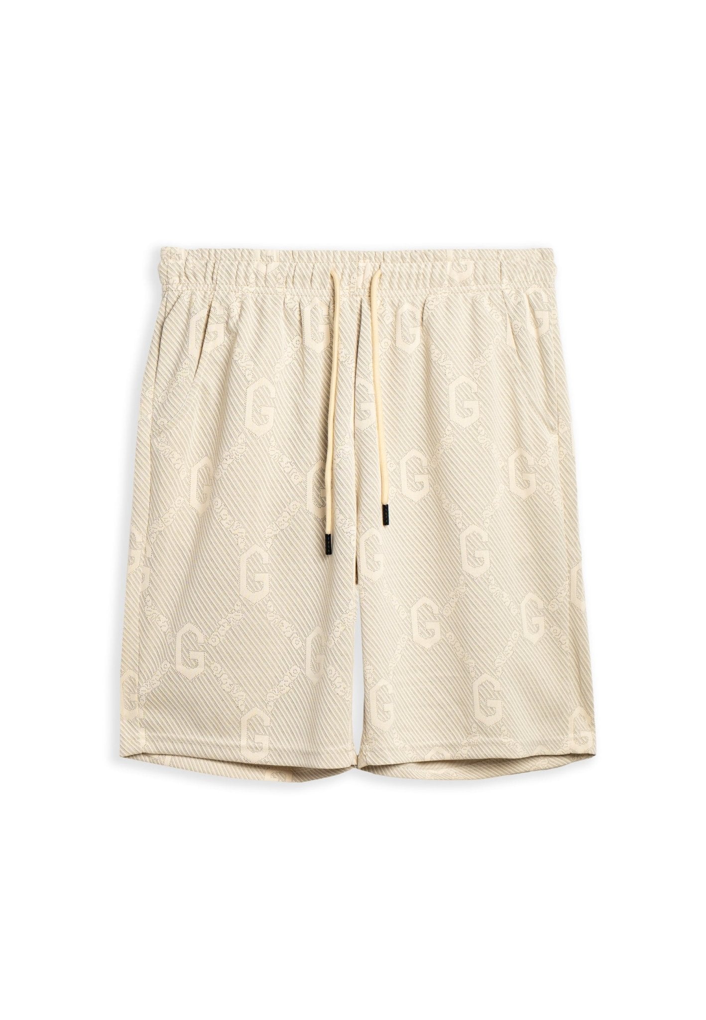 BERMUDA BEIGE G PRINT SHORT - AREA ZERO