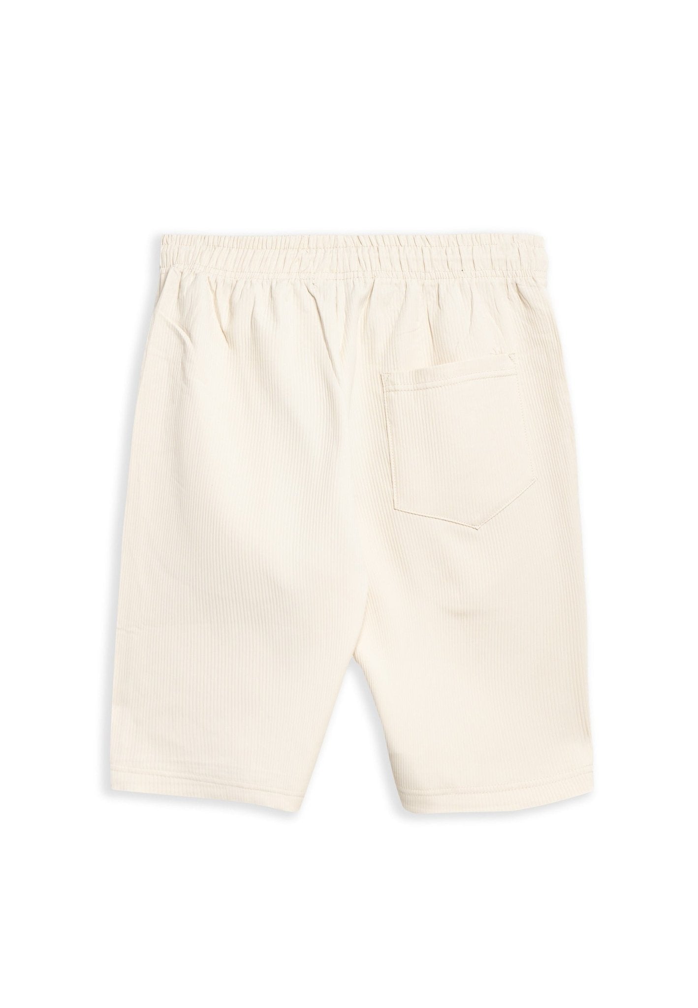 BERMUDA BEIGE STRIPPED SHORT - AREA ZERO