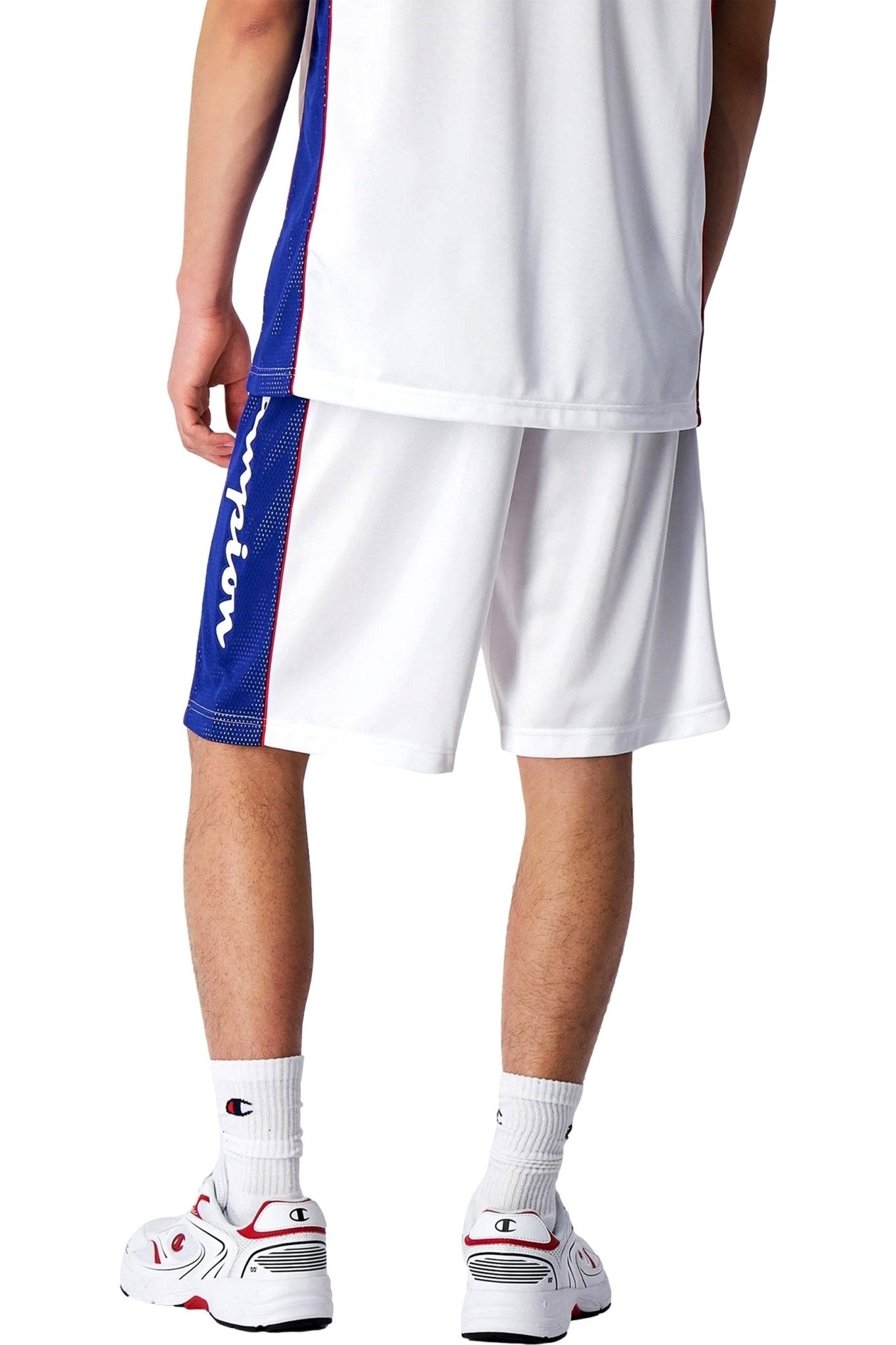 BERMUDA CHAMPION BLANCA BASKET USA LOGO SHORT - AREA ZERO