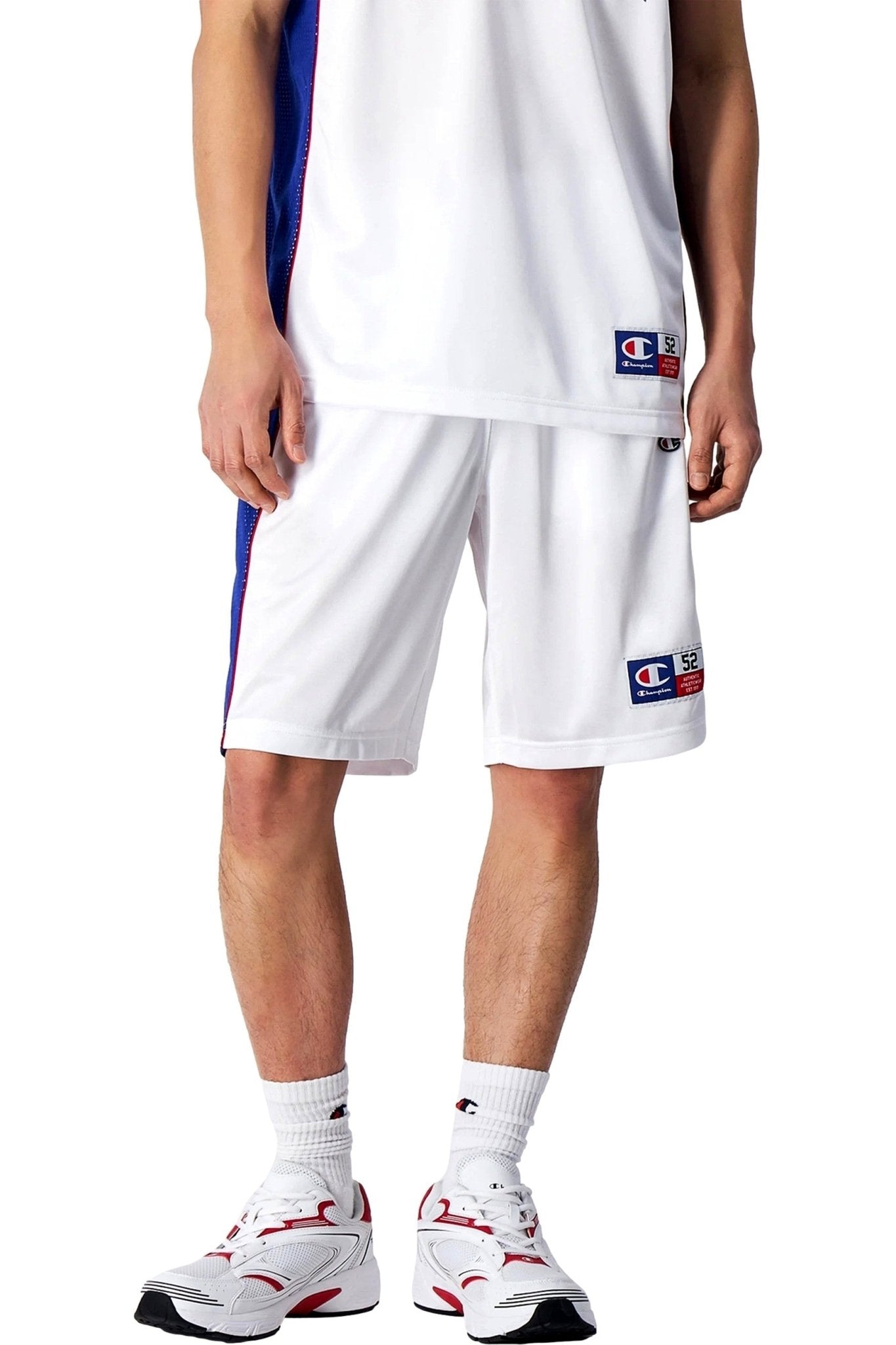 BERMUDA CHAMPION BLANCA BASKET USA LOGO SHORT - AREA ZERO