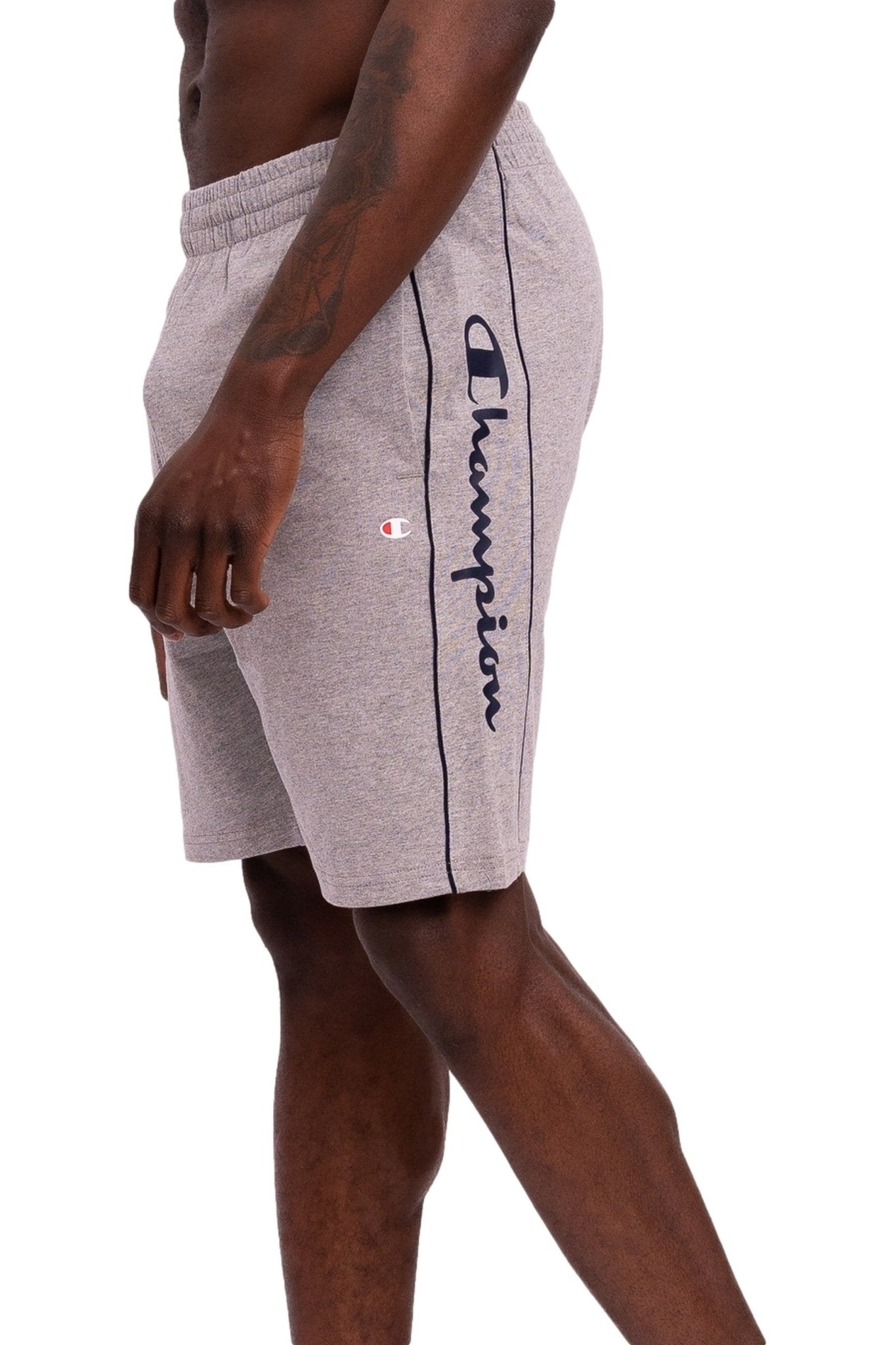 BERMUDA CHAMPION GRIS SCRIPT LOGO SHORT - AREA ZERO