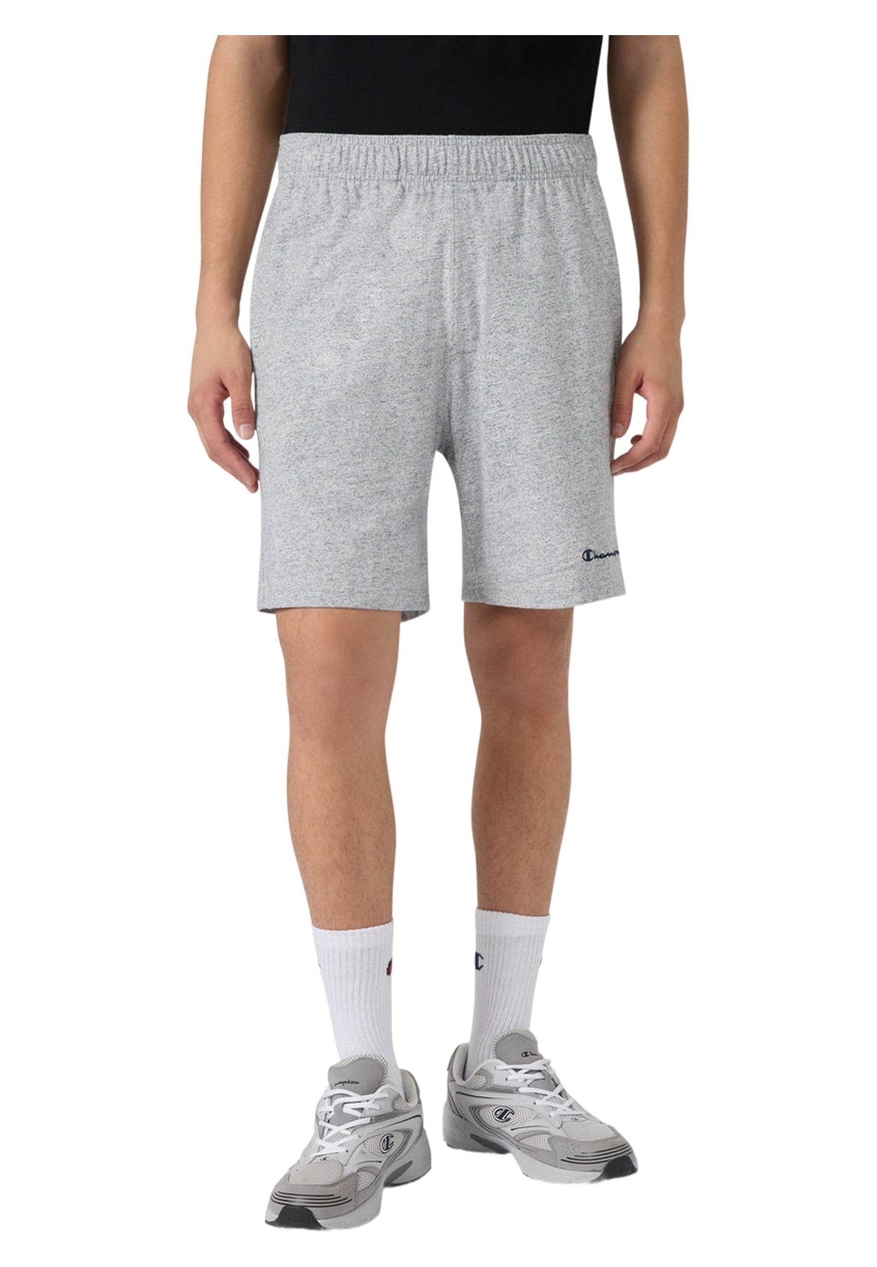BERMUDA CHAMPION GRIS SIMPLE LOGO JERSEY SHORT