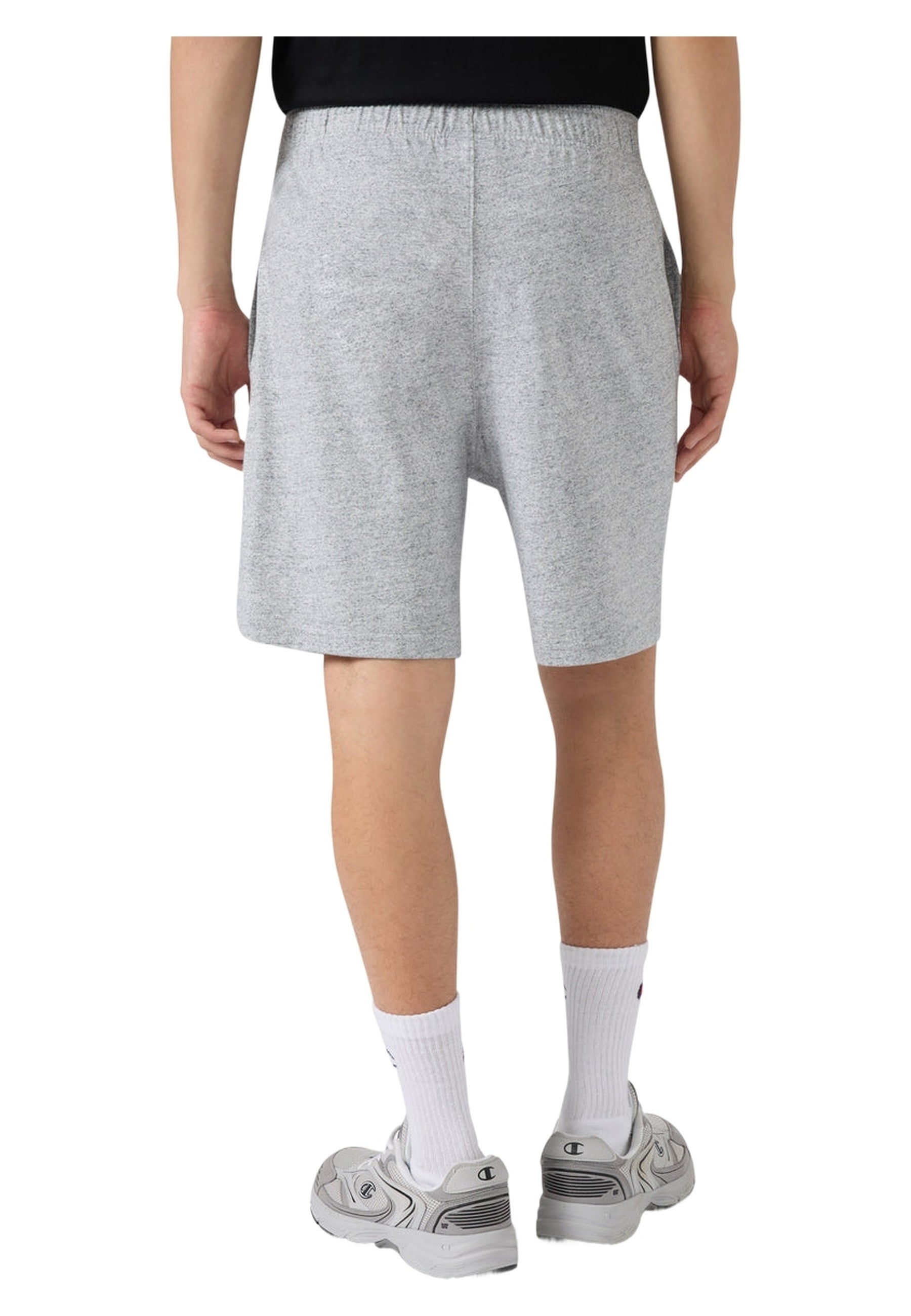 BERMUDA CHAMPION GRIS SIMPLE LOGO JERSEY SHORT