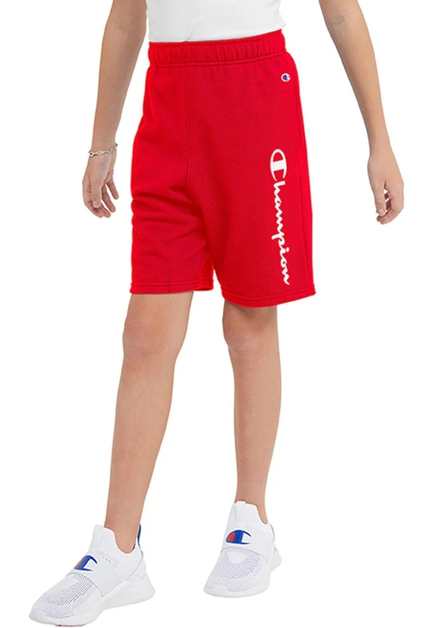 BERMUDA CHAMPION ROJO FRENCH TERRY LEGACY LOGO SHORT - AREA ZERO