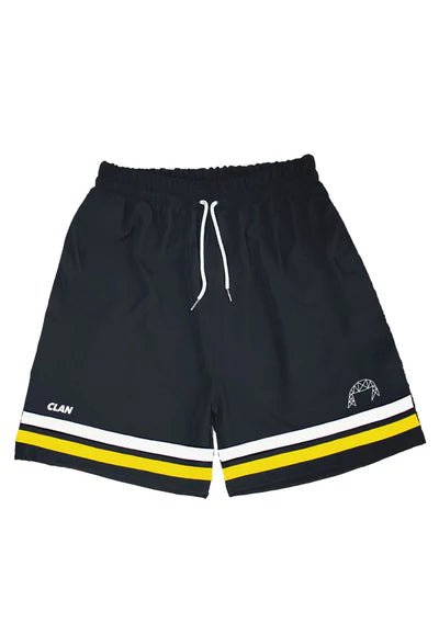 BERMUDA CLAN NEGRA 'LA BOCA' POLY SHORT - AREA ZERO