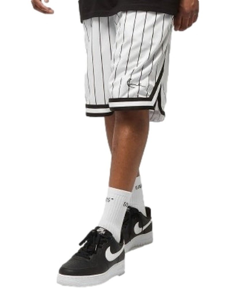 BERMUDA KARL KANI BLANCA SMALL SIGNATURE PINSTRIPE SHORT - AREA ZERO