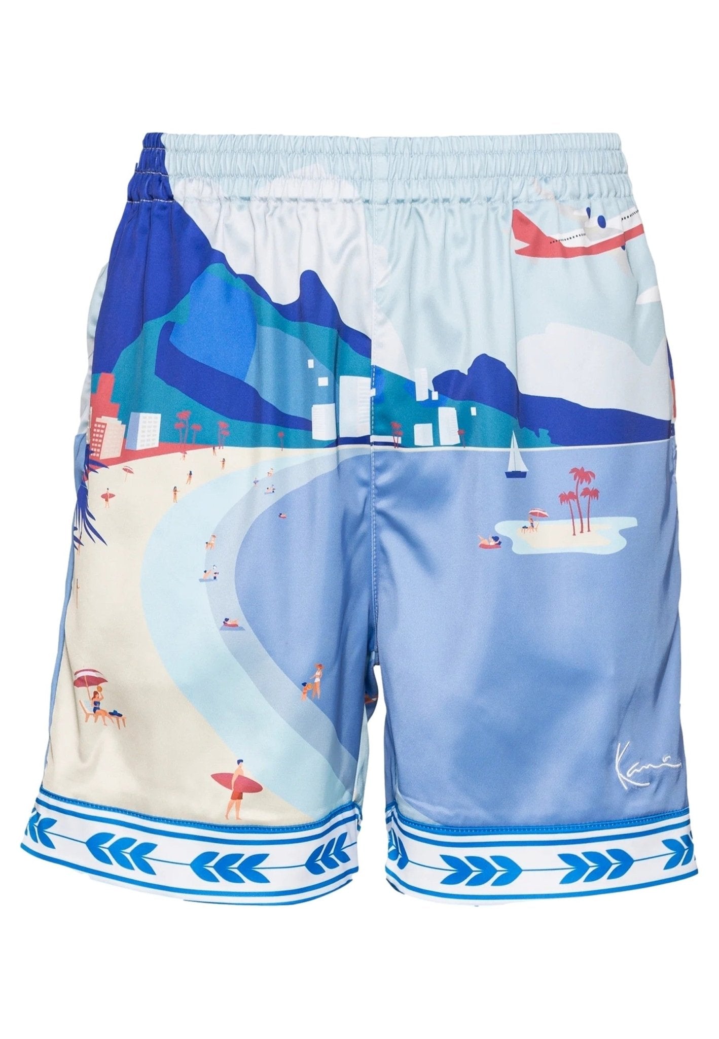 BERMUDA KARL KANI SMALL SIGNATURE NOTIF RESORT SHORTS - AREA ZERO